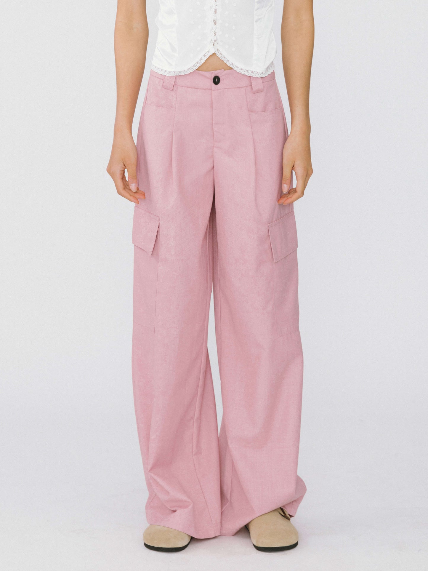 Straight Leg Cargo Trousers