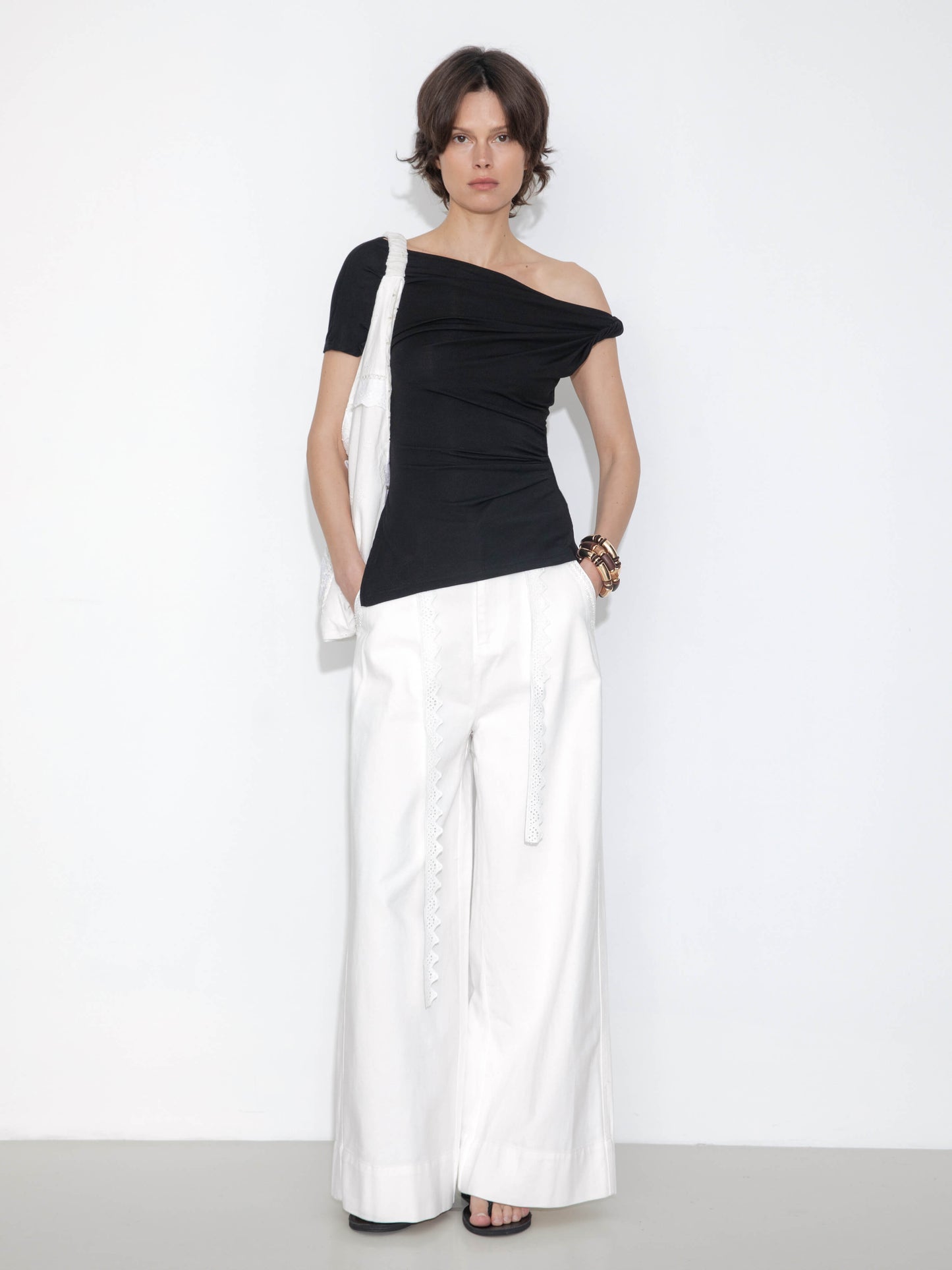Slim-Fit One-Shoulder T-Shirt