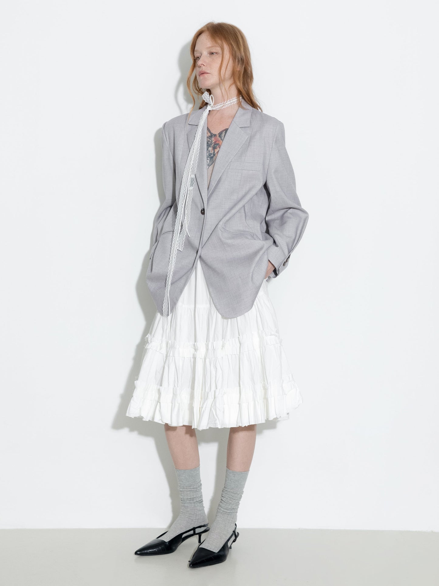 Pure Cotton Ruffle Cake Skirt