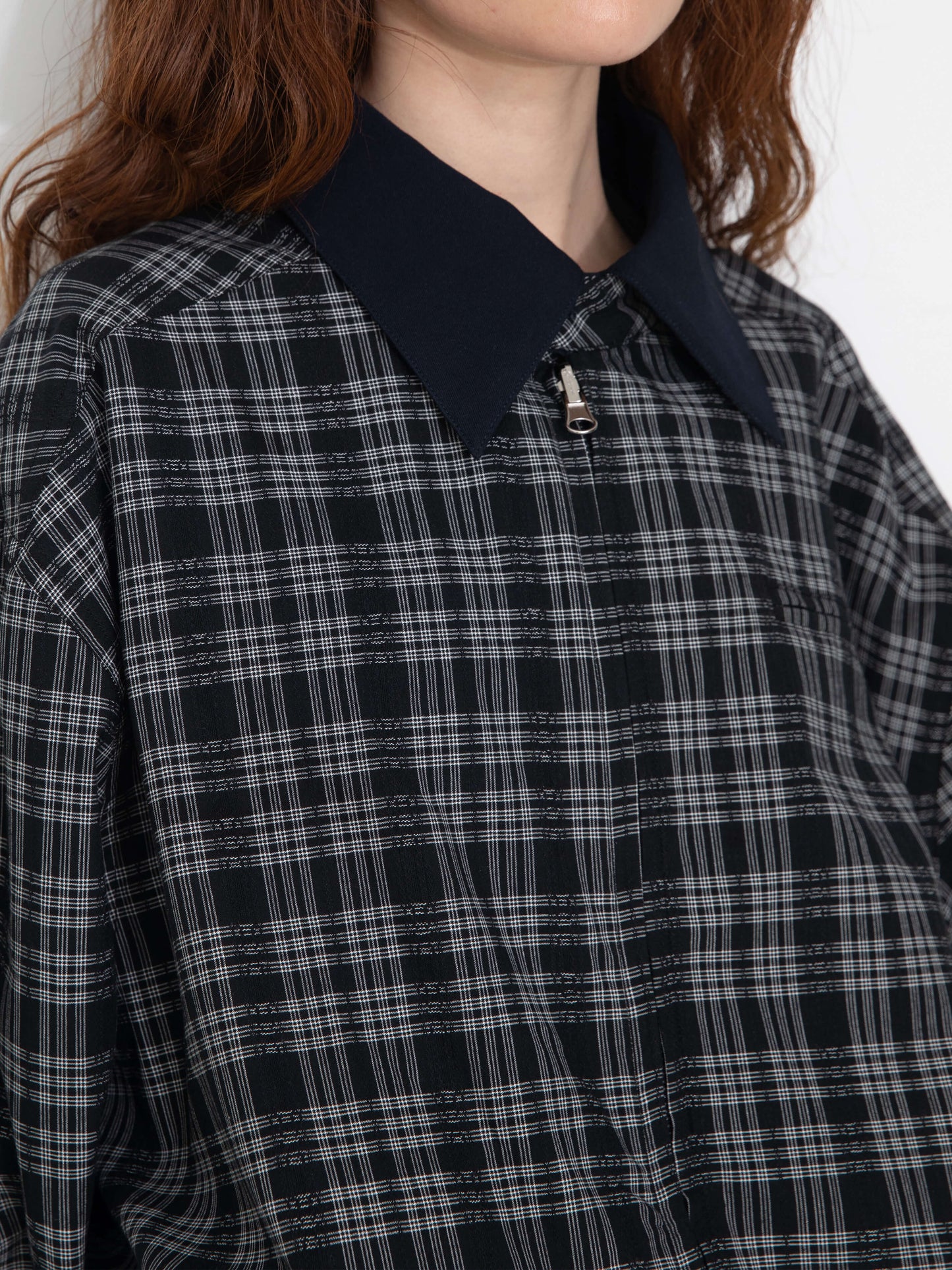 Reversible Jacket with Color-Block Collar