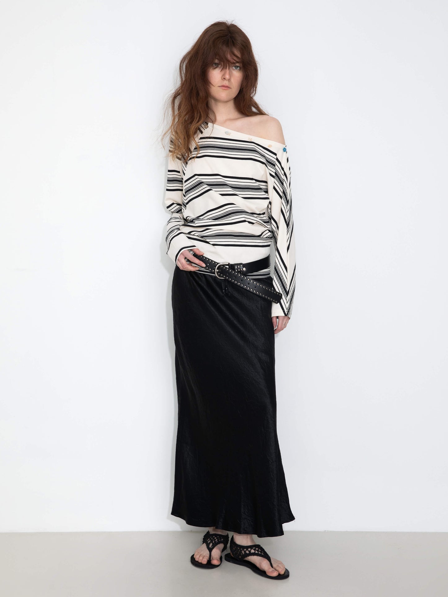 100% Heavyweight Acetate Bias Cut Skirt