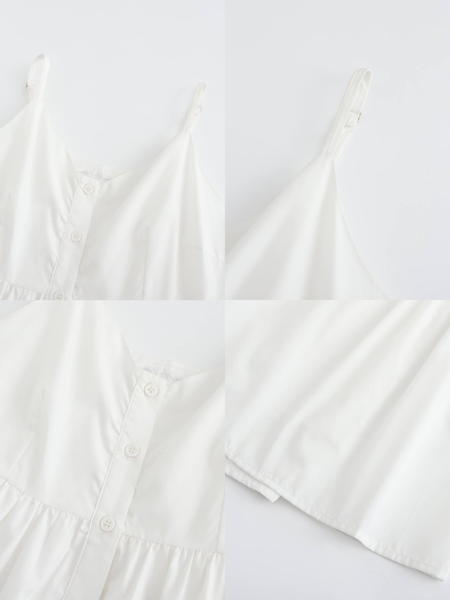 Pinstripe Spaghetti Strap Tiered Dress