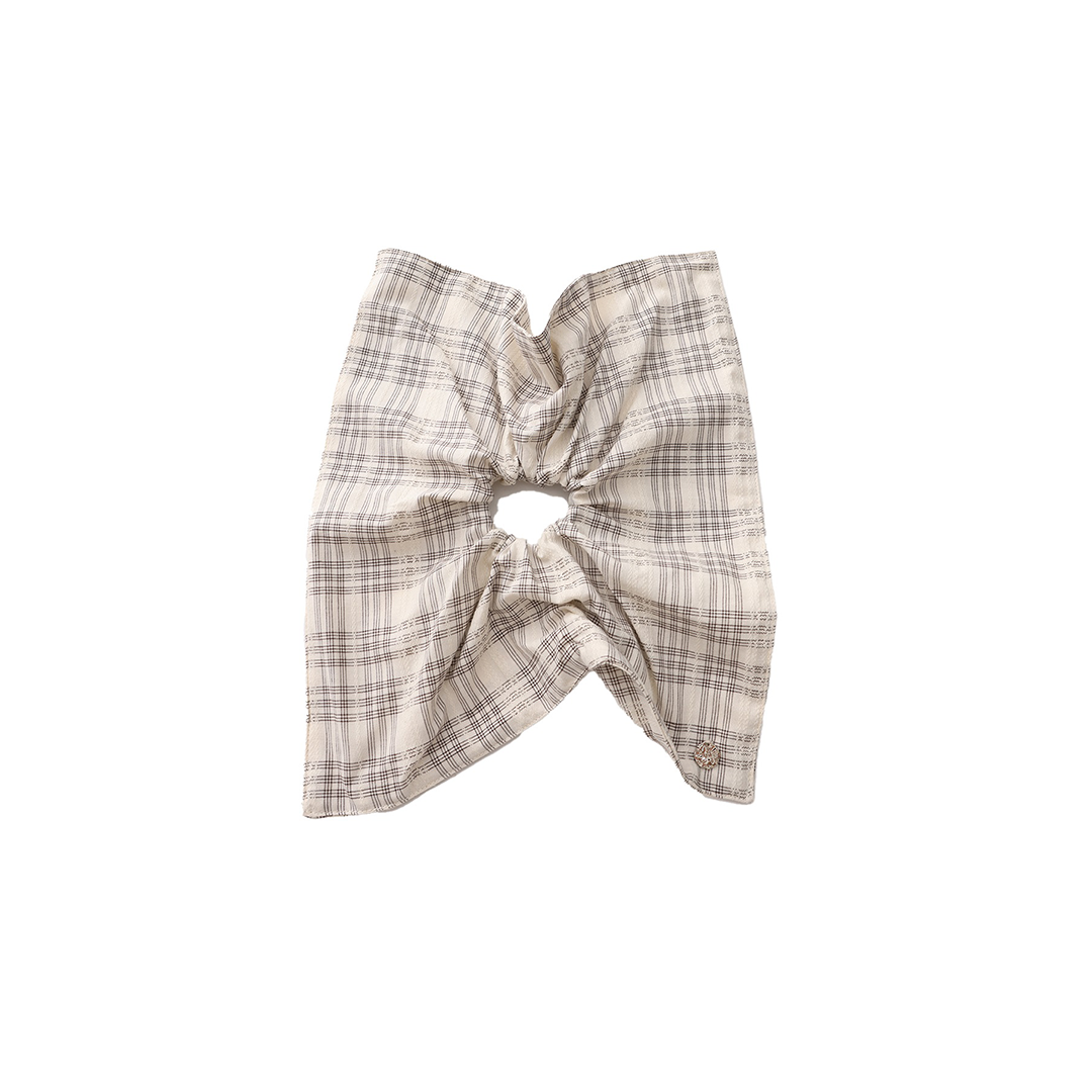 Lace Checkered Irregular Hair Scrunchies