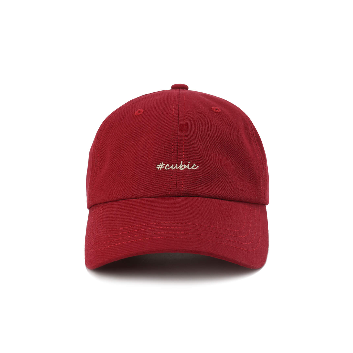 CUBIC Embroidered Solid Color Baseball Cap