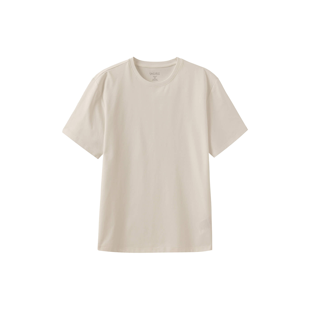 C by CUBIC Oversized Crew Neck Solid T-Shirt