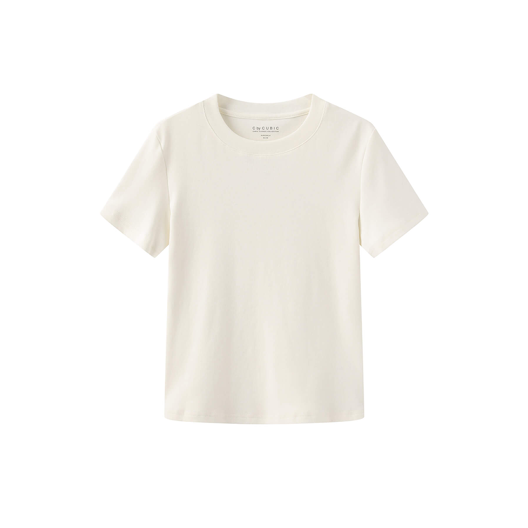 C by CUBIC Crew Neck Short-Sleeve T-Shirt