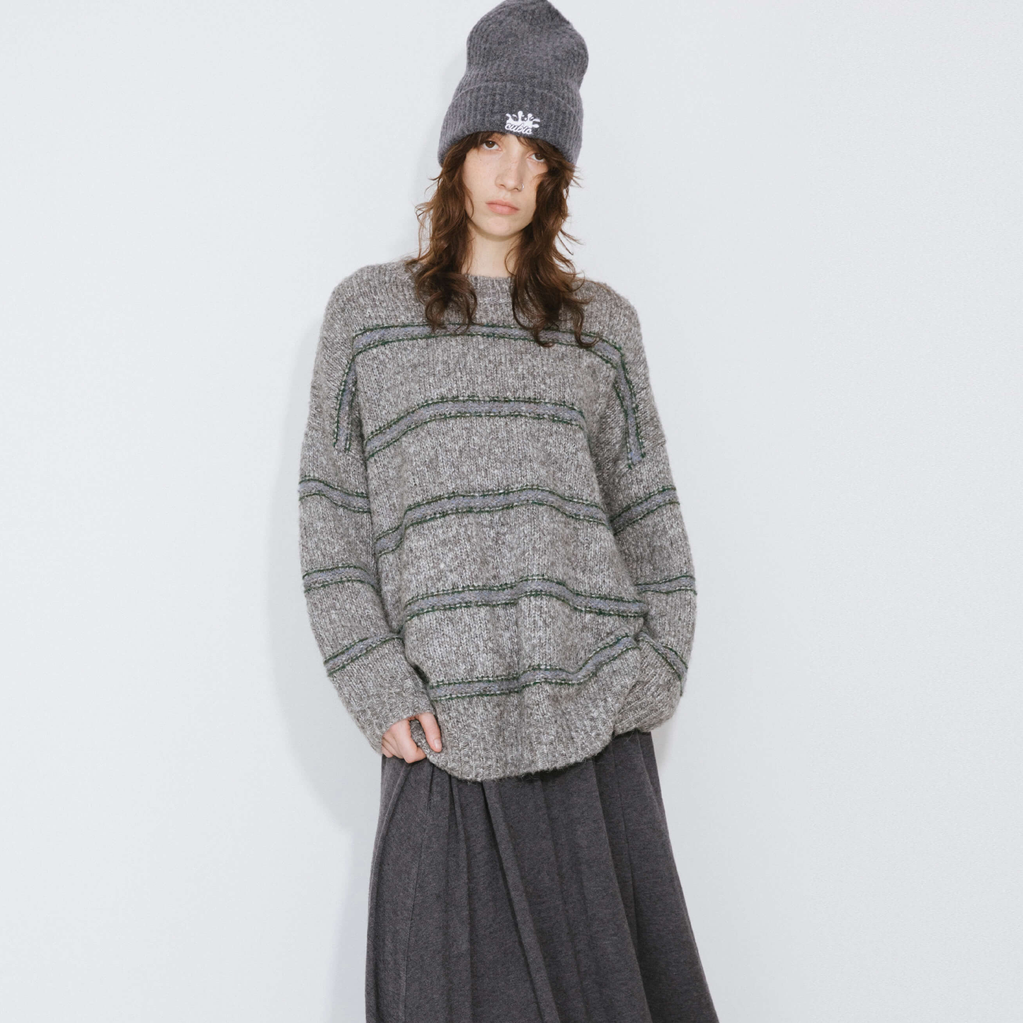 Striped Long Oversized Sweater