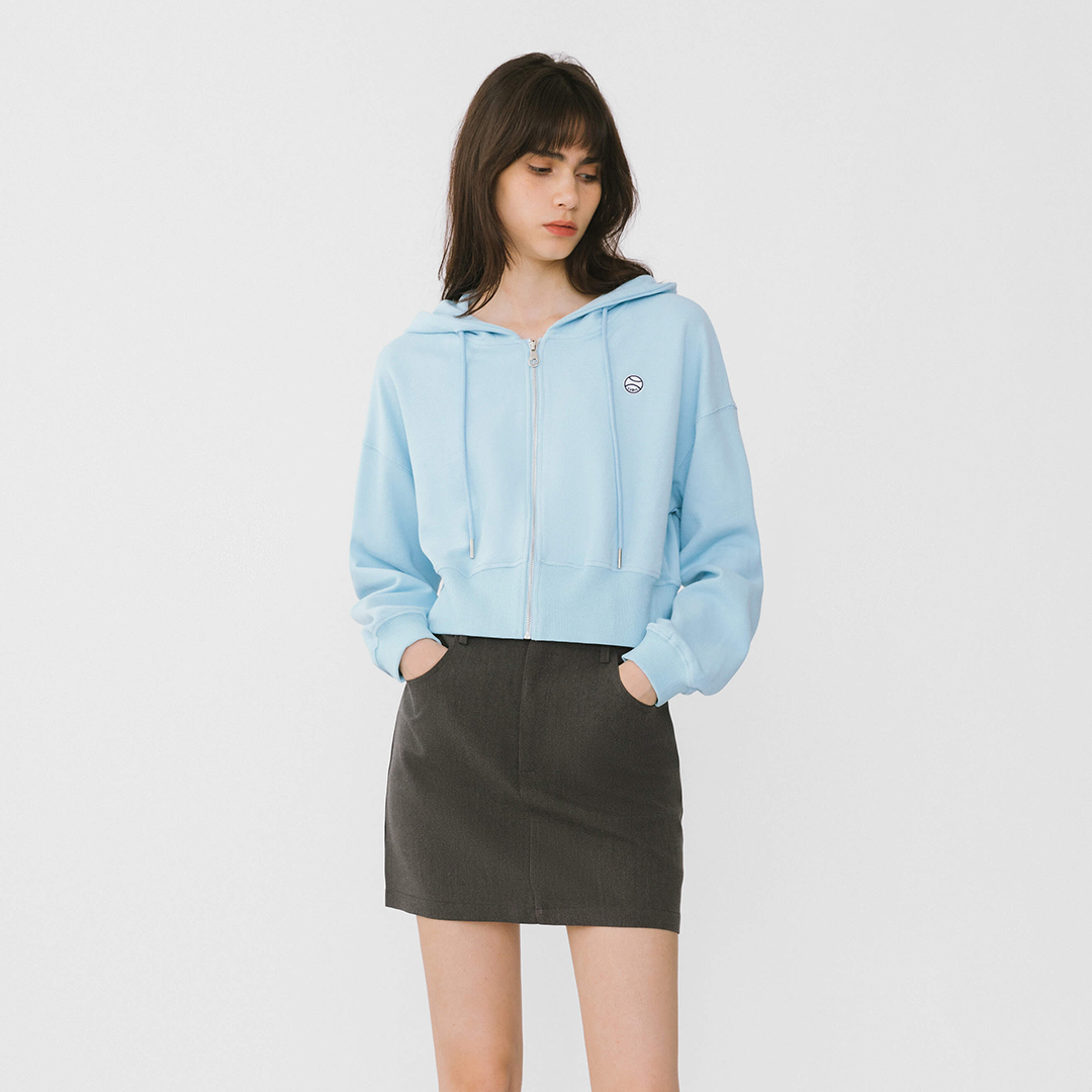 V-Neck Zip Up Hoodie