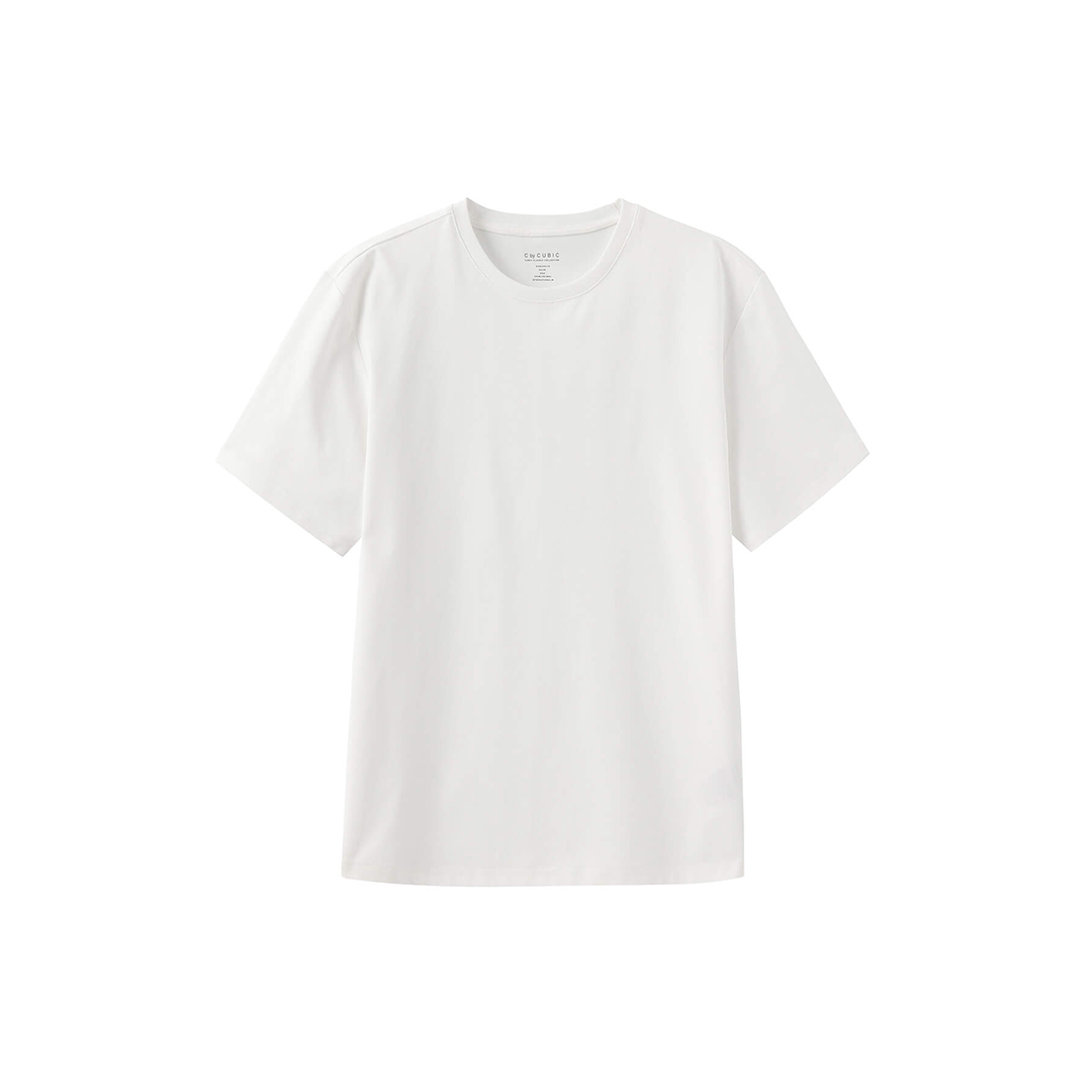 C by CUBIC Oversized Crew Neck Solid T-Shirt