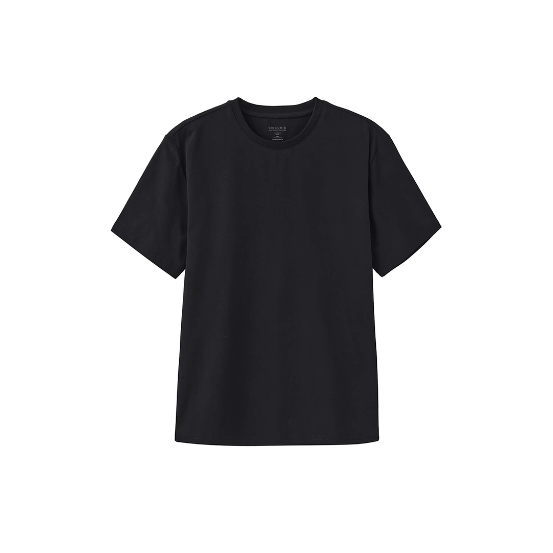 C by CUBIC Oversized Crew Neck Solid T-Shirt