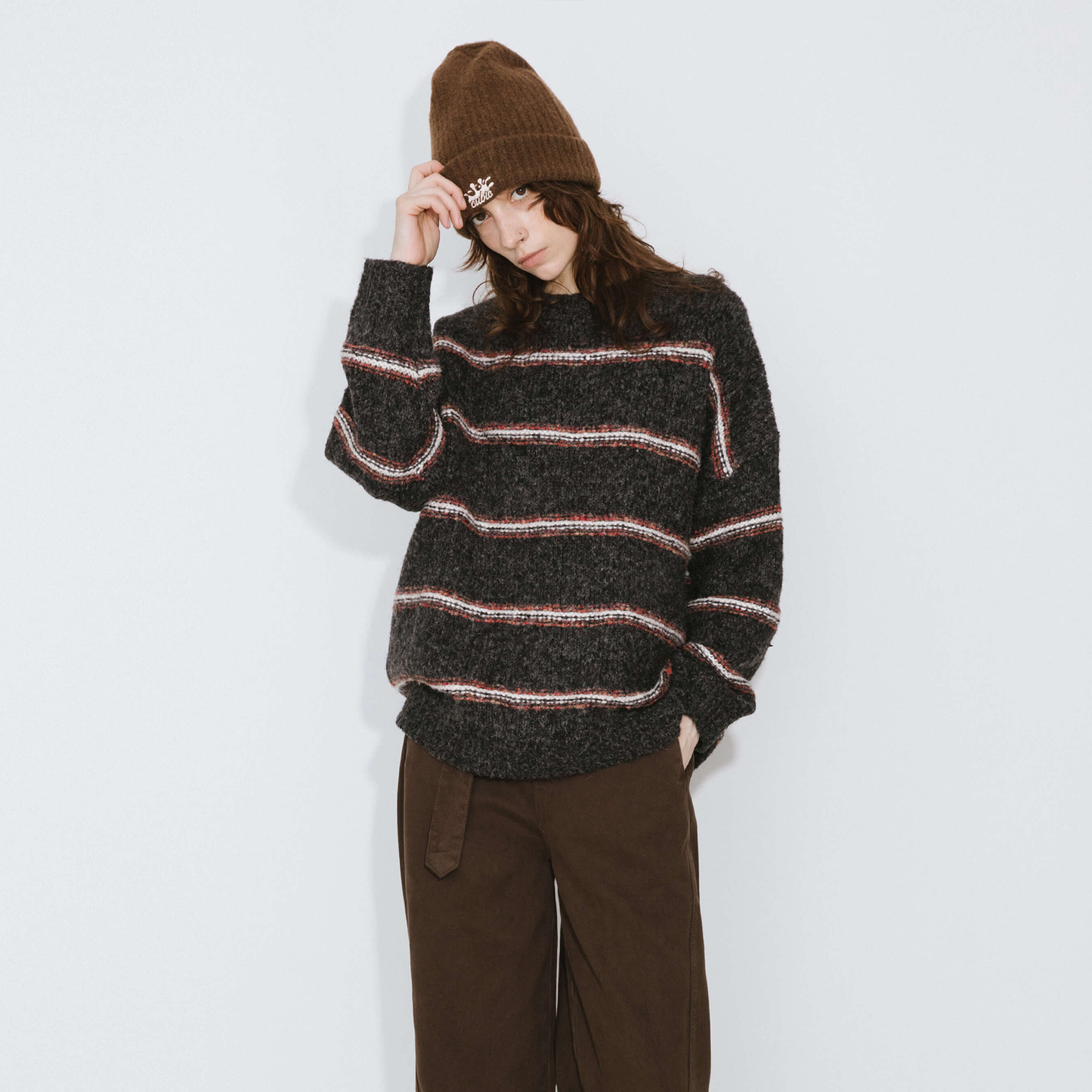 Striped Long Oversized Sweater