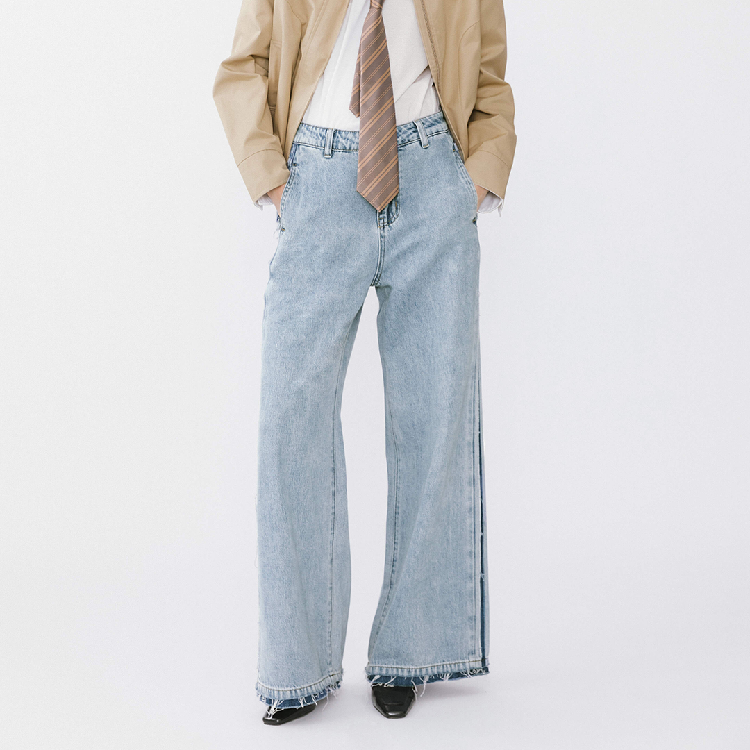 High Waist Barrel Leg Jeans