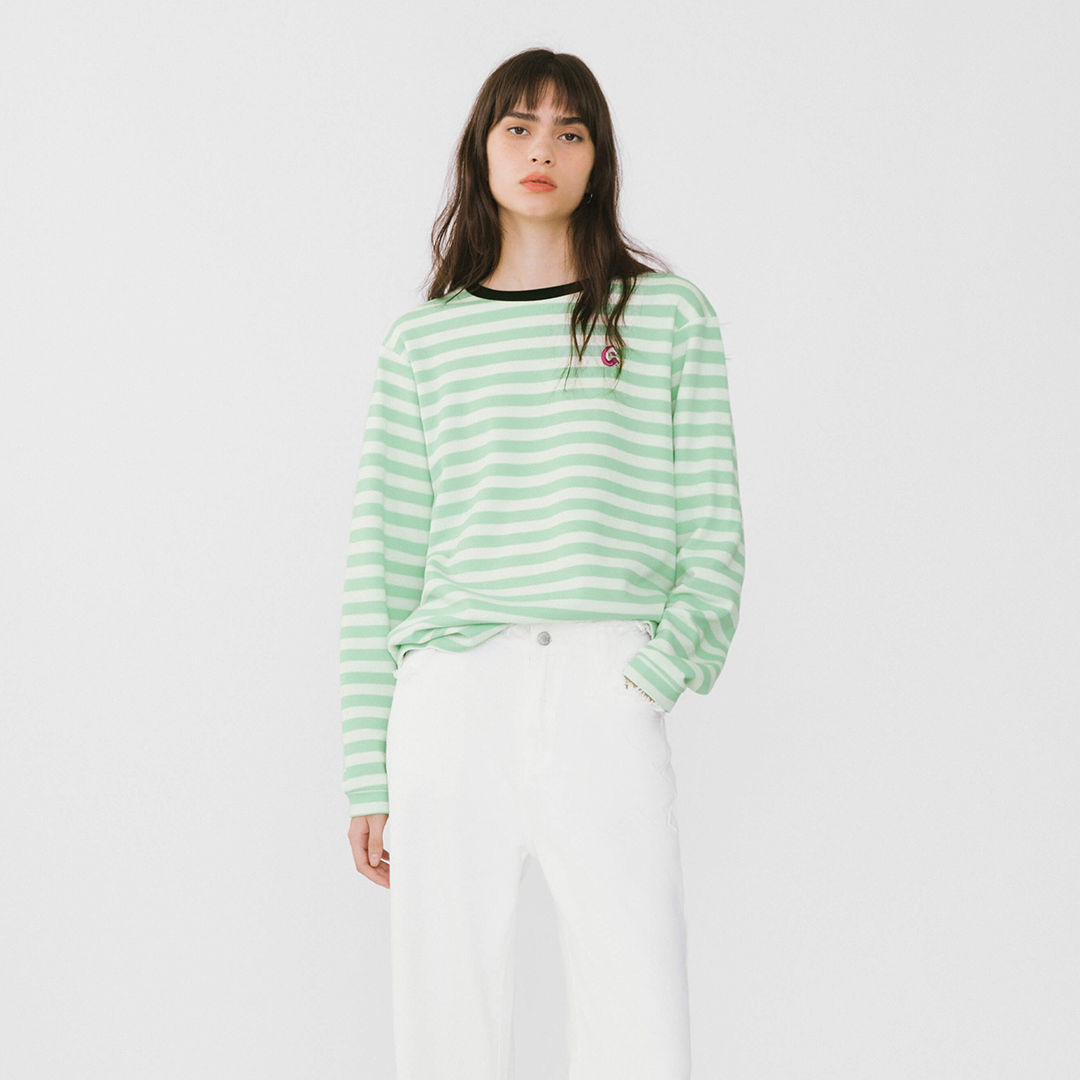 Oversized Striped Long Sleeve Top