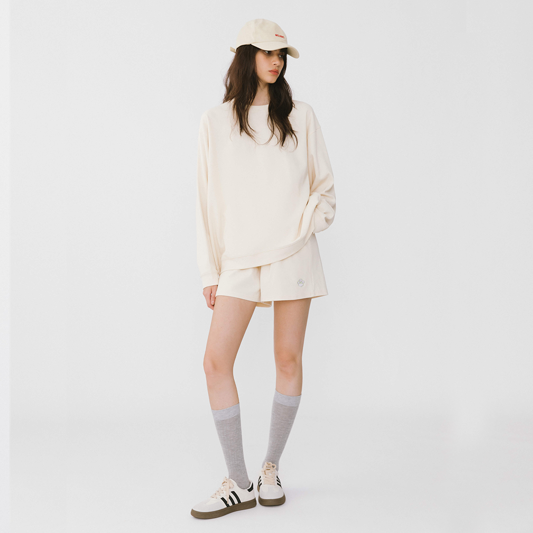 Oversized Long Sleeve T-Shirt and Matching Shorts
