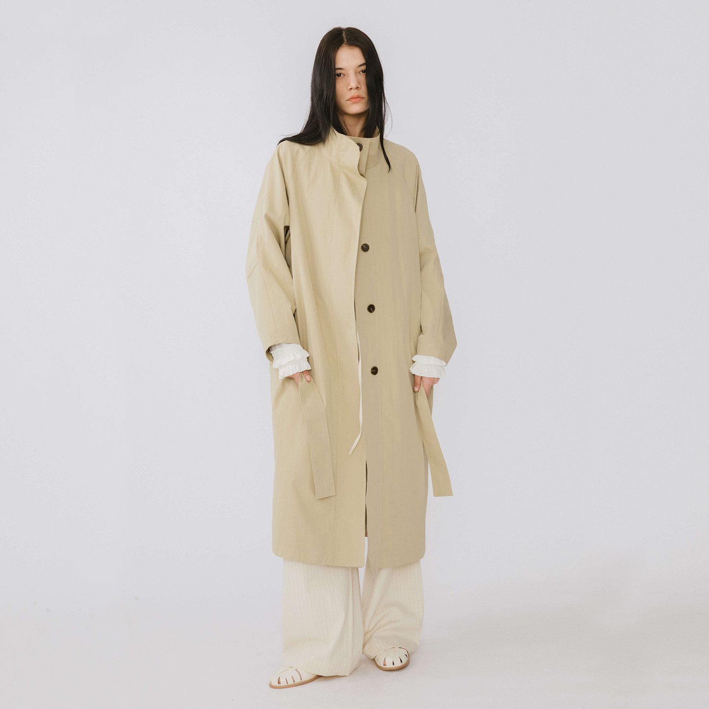 Single Breasted Trench Coat