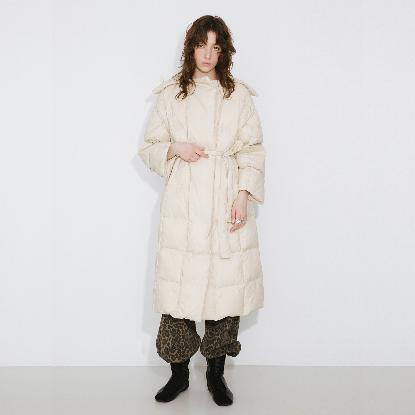 Long Boxy Down Coat