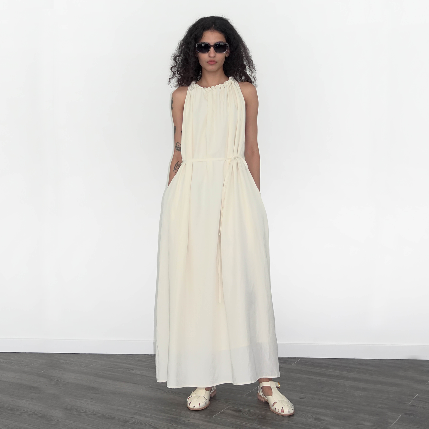 Loose Halterneck Sleeveless Dress