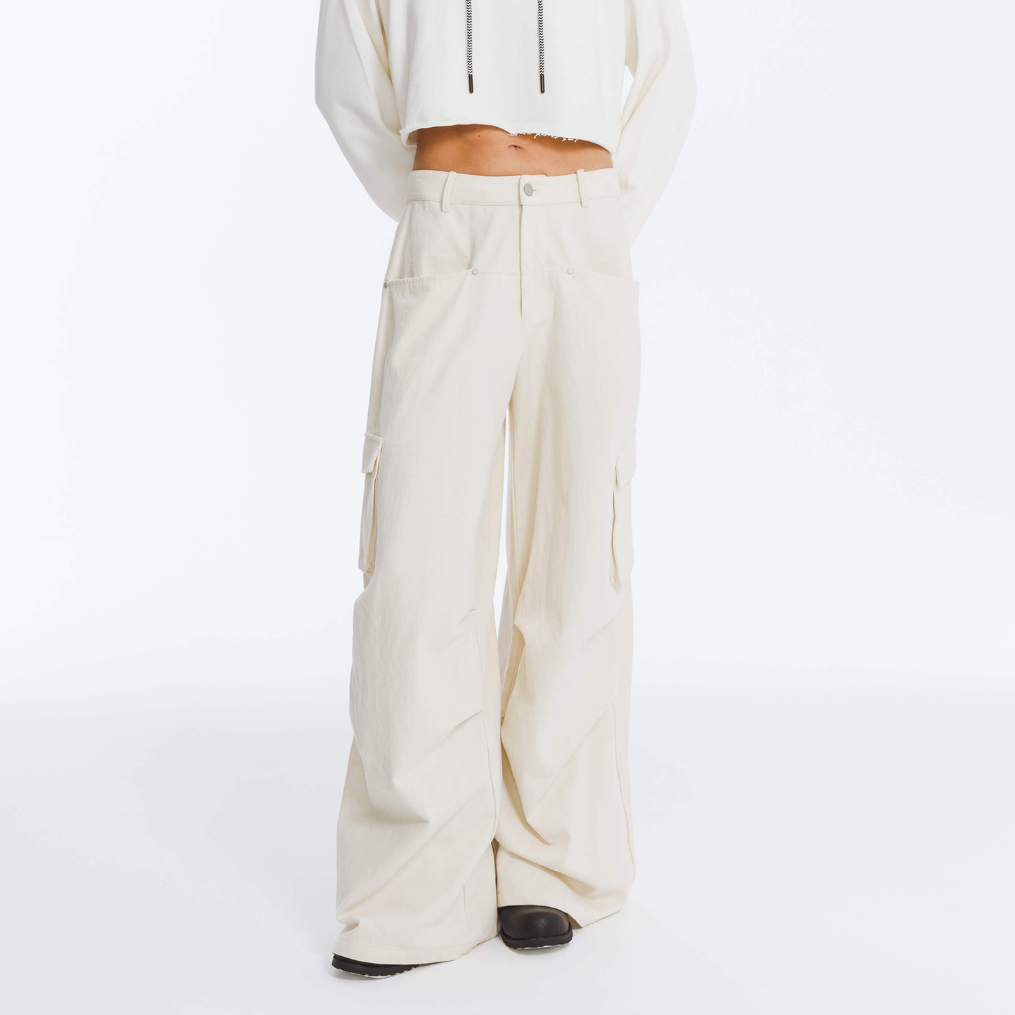 Pure Cotton Twill Cargo Trousers