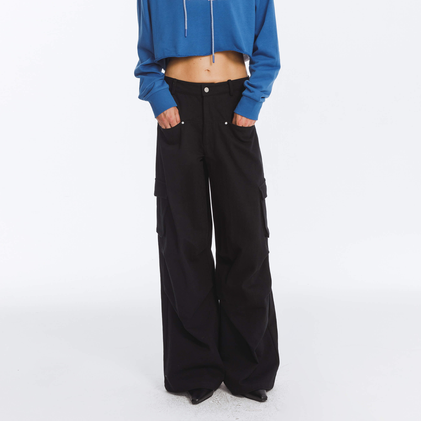 Pure Cotton Twill Cargo Trousers