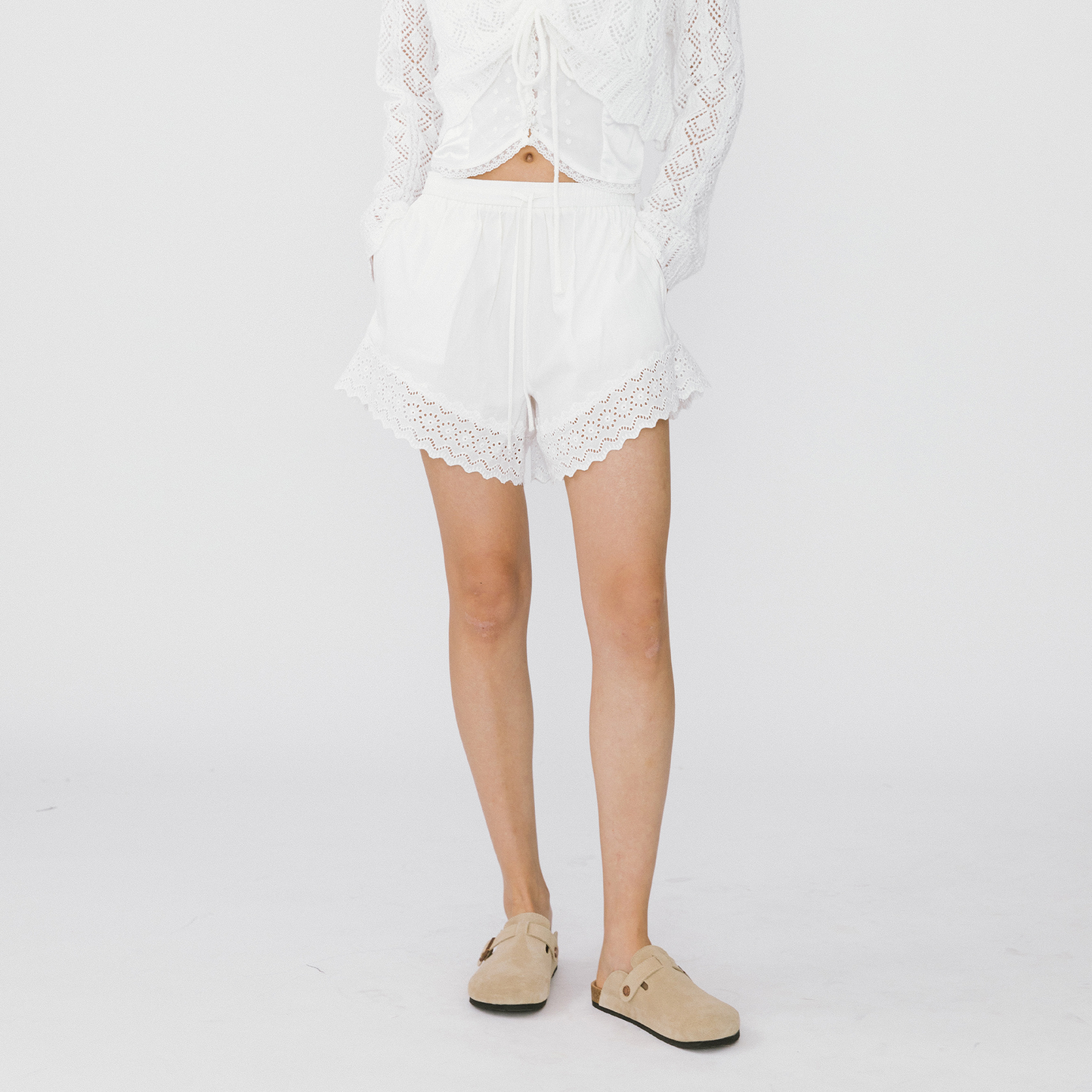 Casual Lace 100% Cotton Shorts
