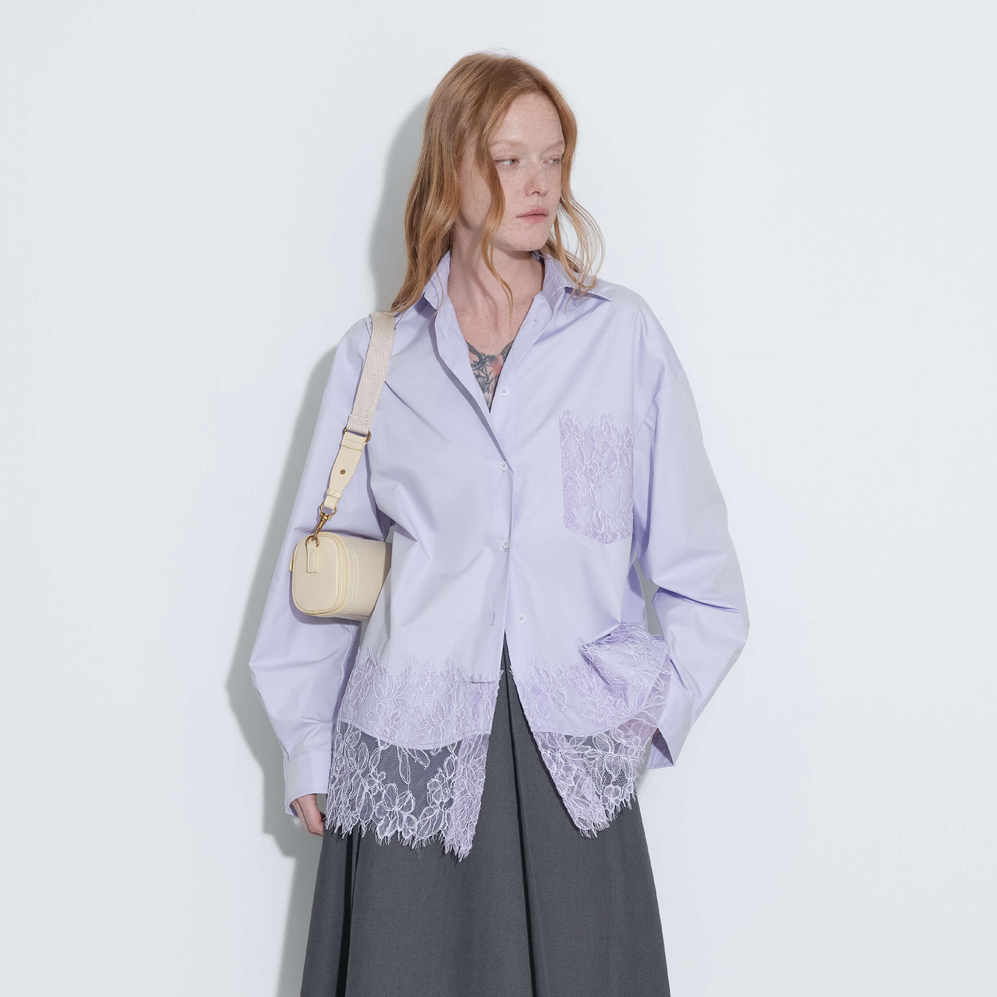 Lace Panel Shirt