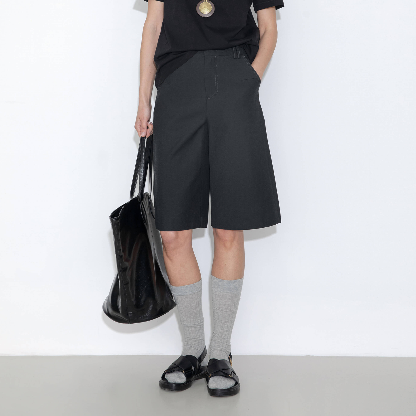 Knee-Length Casual Trousers