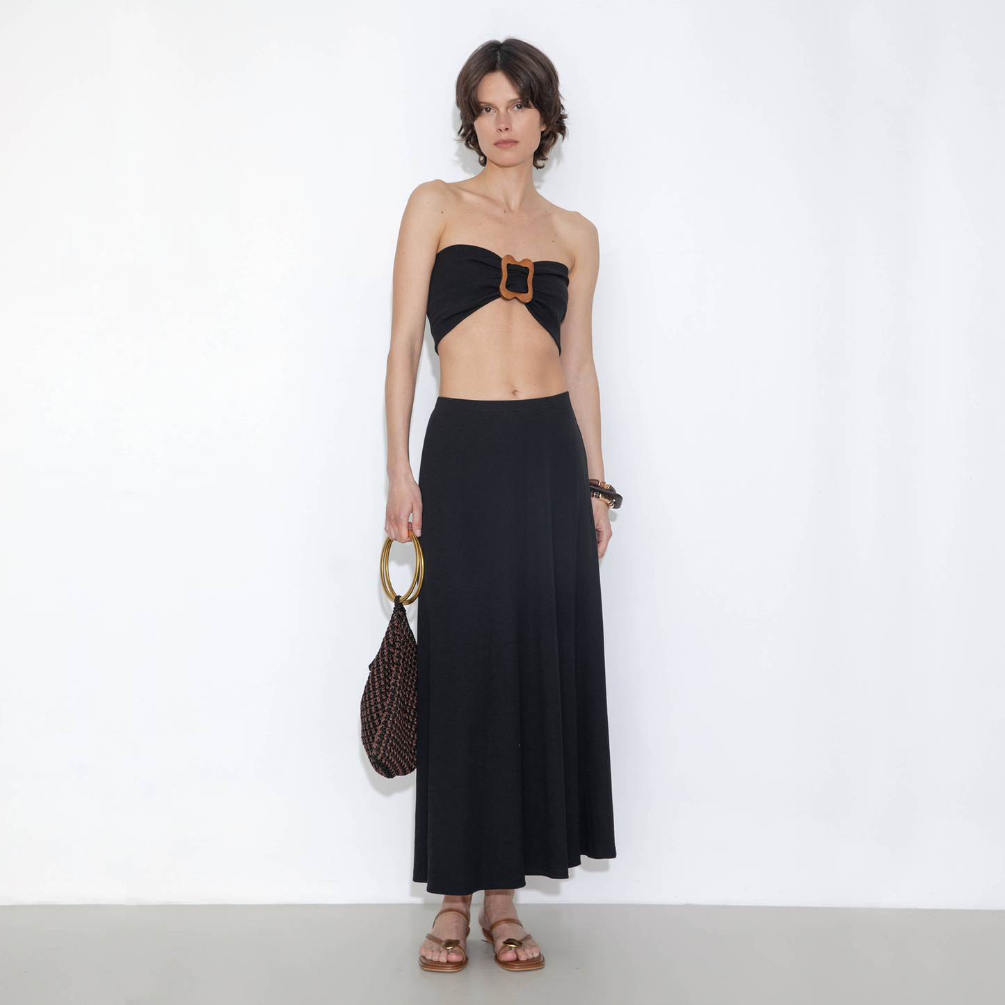 Convertible Strapless A-Line Dress & Skirt