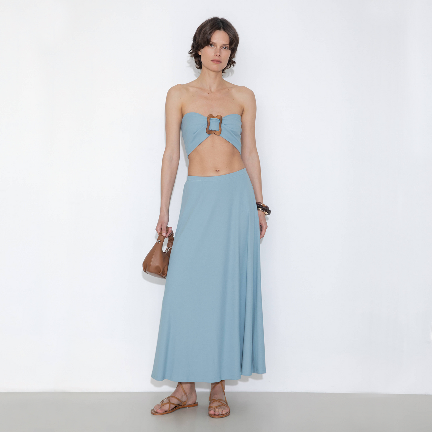 Convertible Strapless A-Line Dress & Skirt