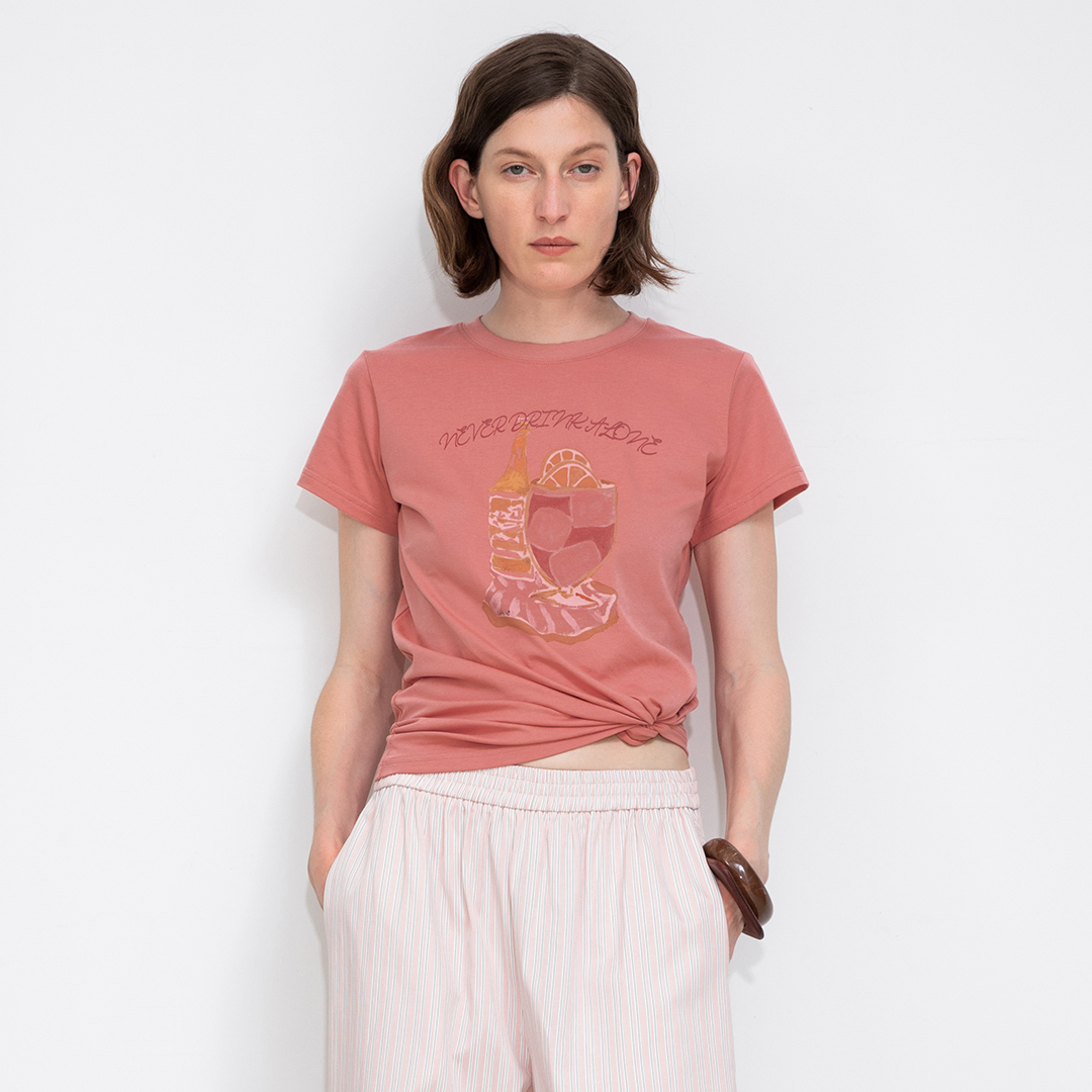 Printed Casual Short-Sleeve Top