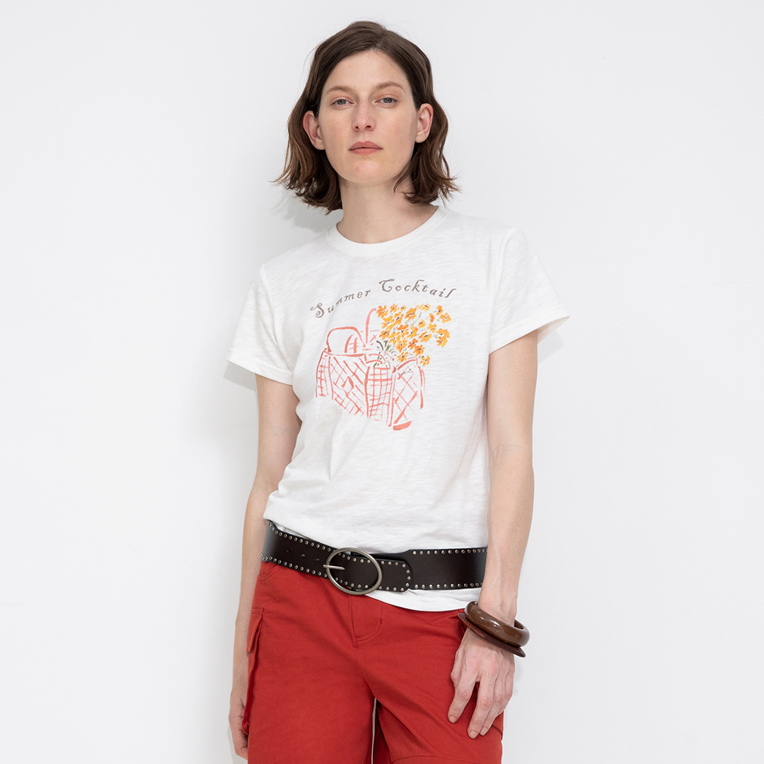 Printed Casual Short-Sleeve Top