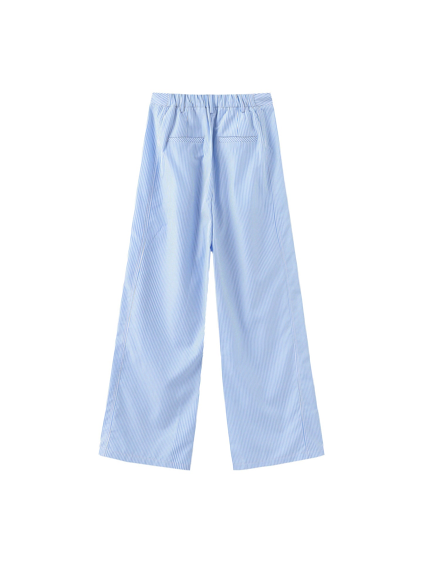 High Rise Pinstripe Tailored Trousers