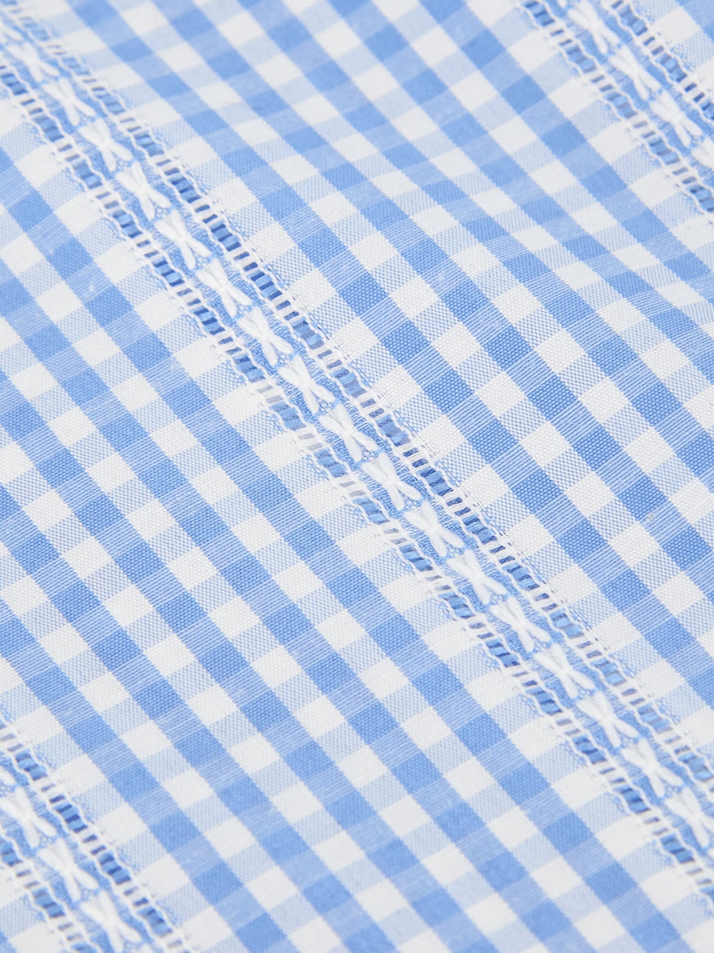 Plaid and Lace Sleeveless Shirt Dress