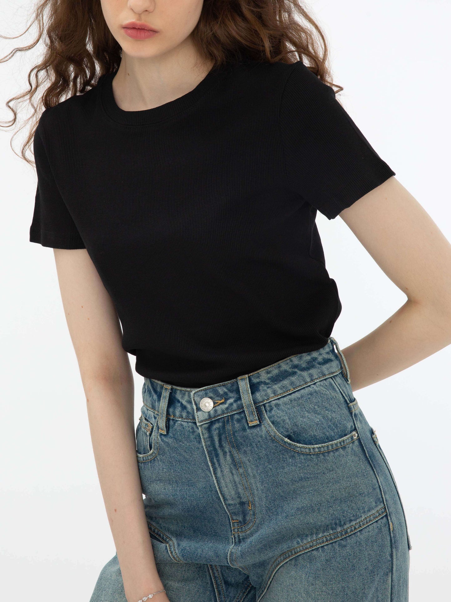 Classic Fit Crew Neck Cotton T-Shirt