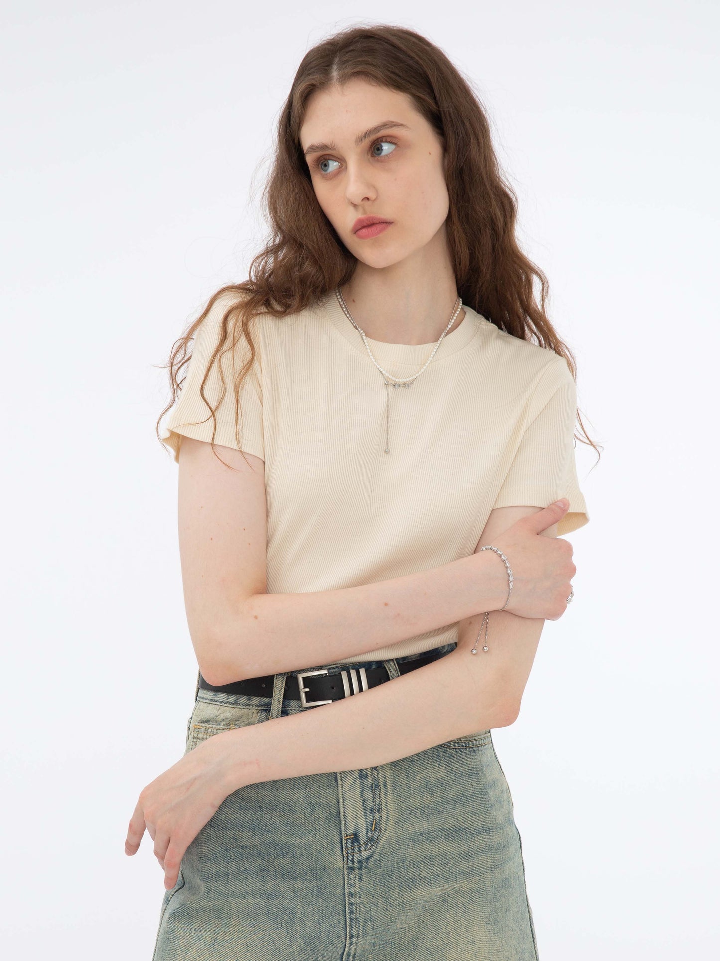 Classic Fit Crew Neck Cotton T-Shirt