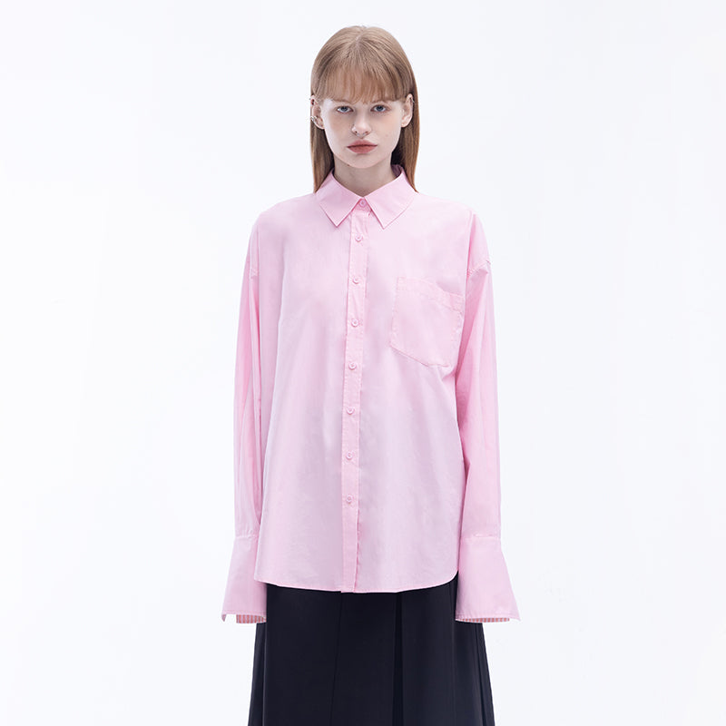 Classic Shirt with Turn-Up Cuffs
