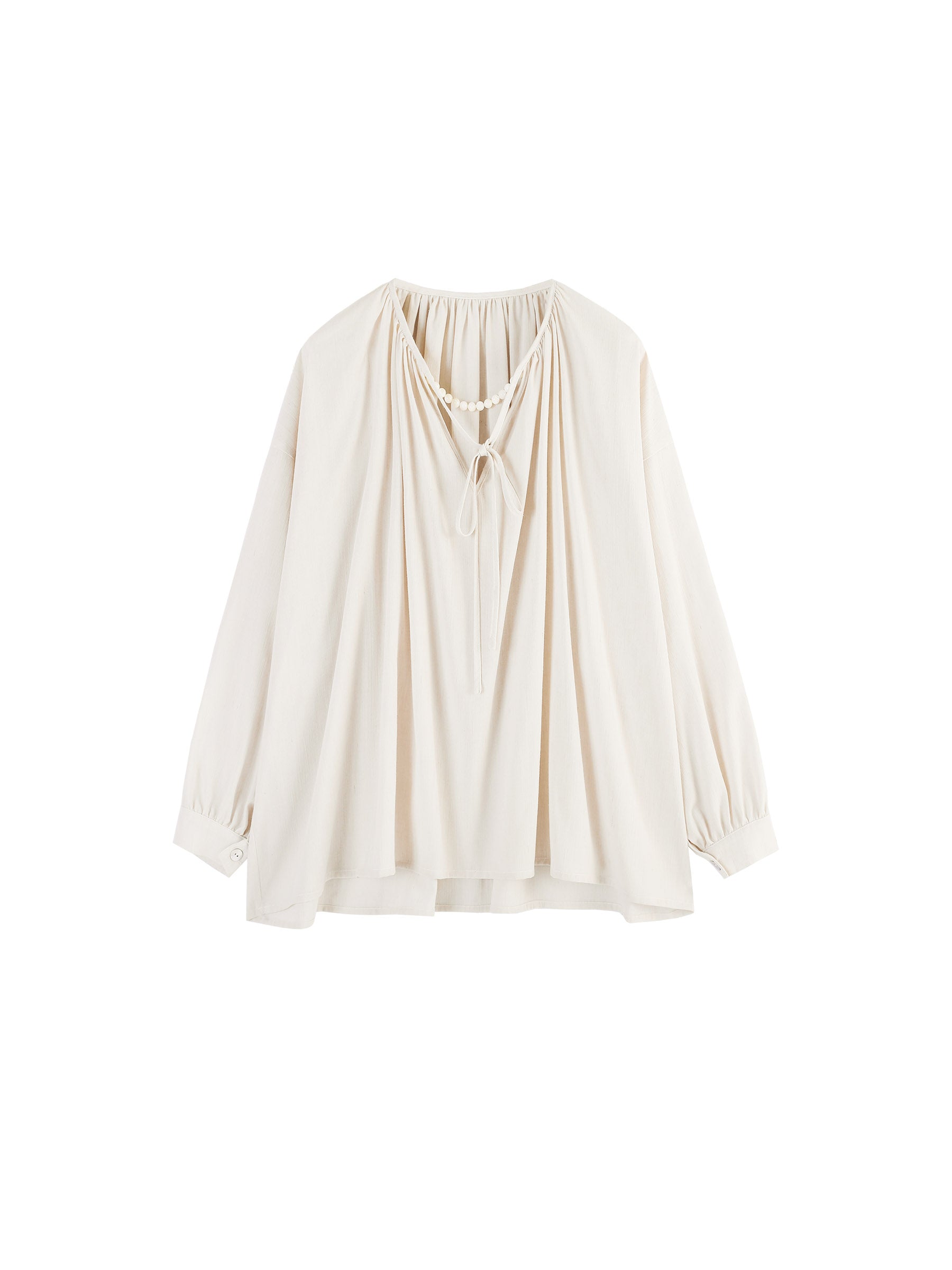 CUBIC Women's Oversized A-line Pleated Blouse