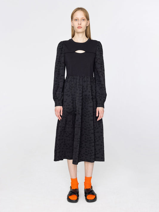 Oval Chest Cut Out Midi Dress Success