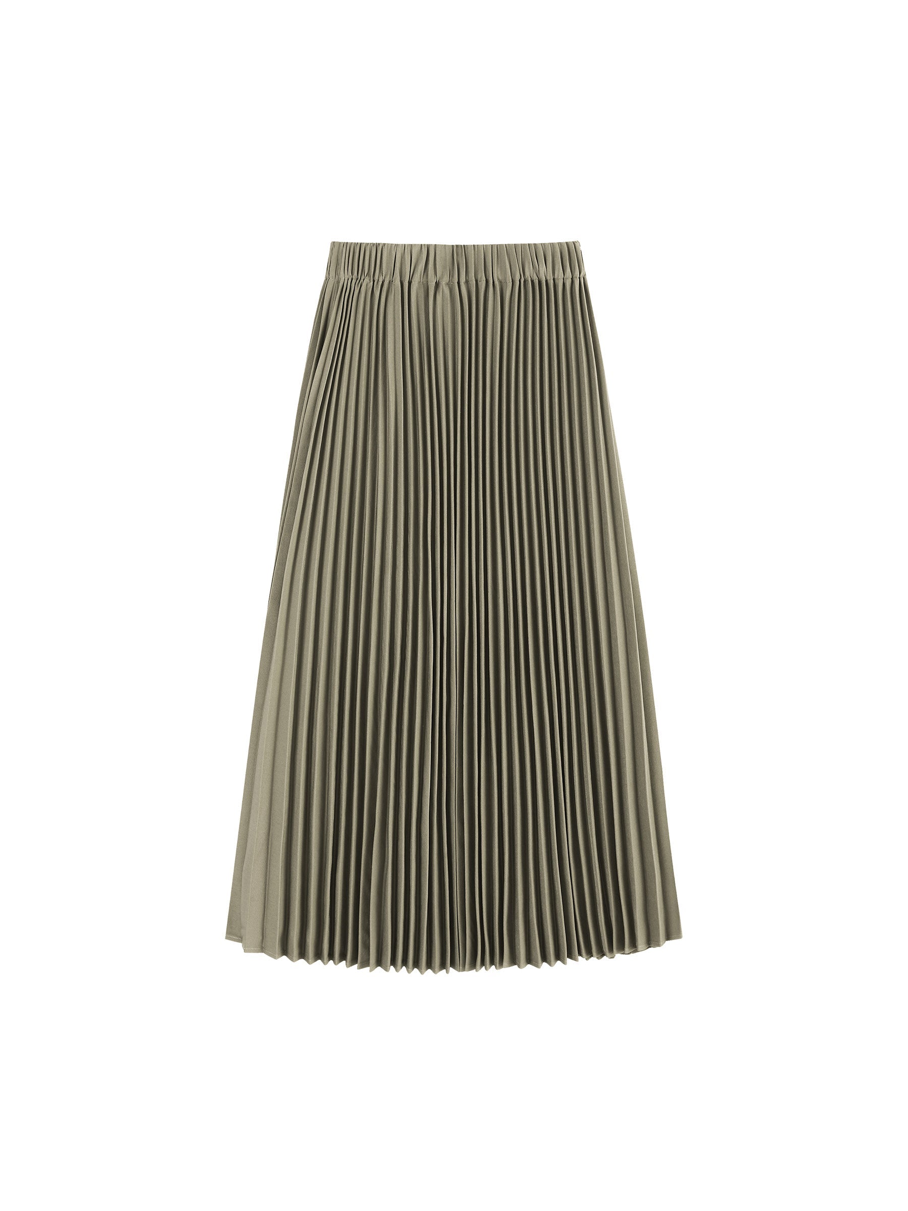 CUBIC Women's Sheer Panel Pleated Midi Skirt
