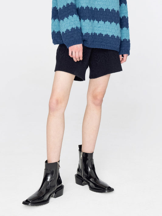 Fishbone Knit Shorts