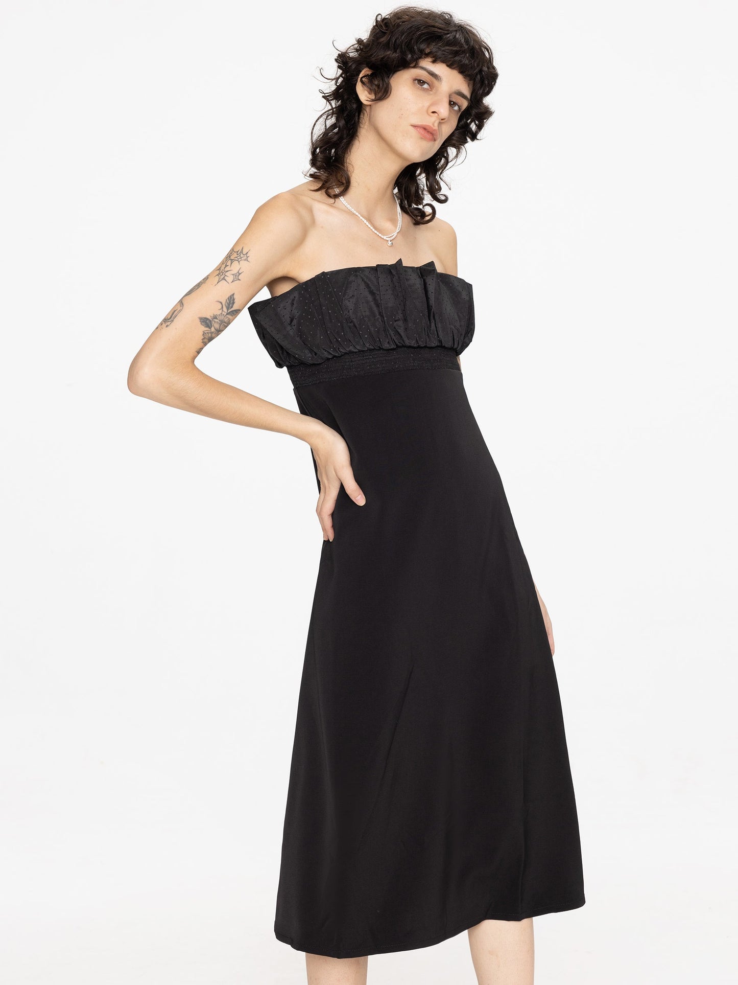 Ruffled Empire Waist Dress