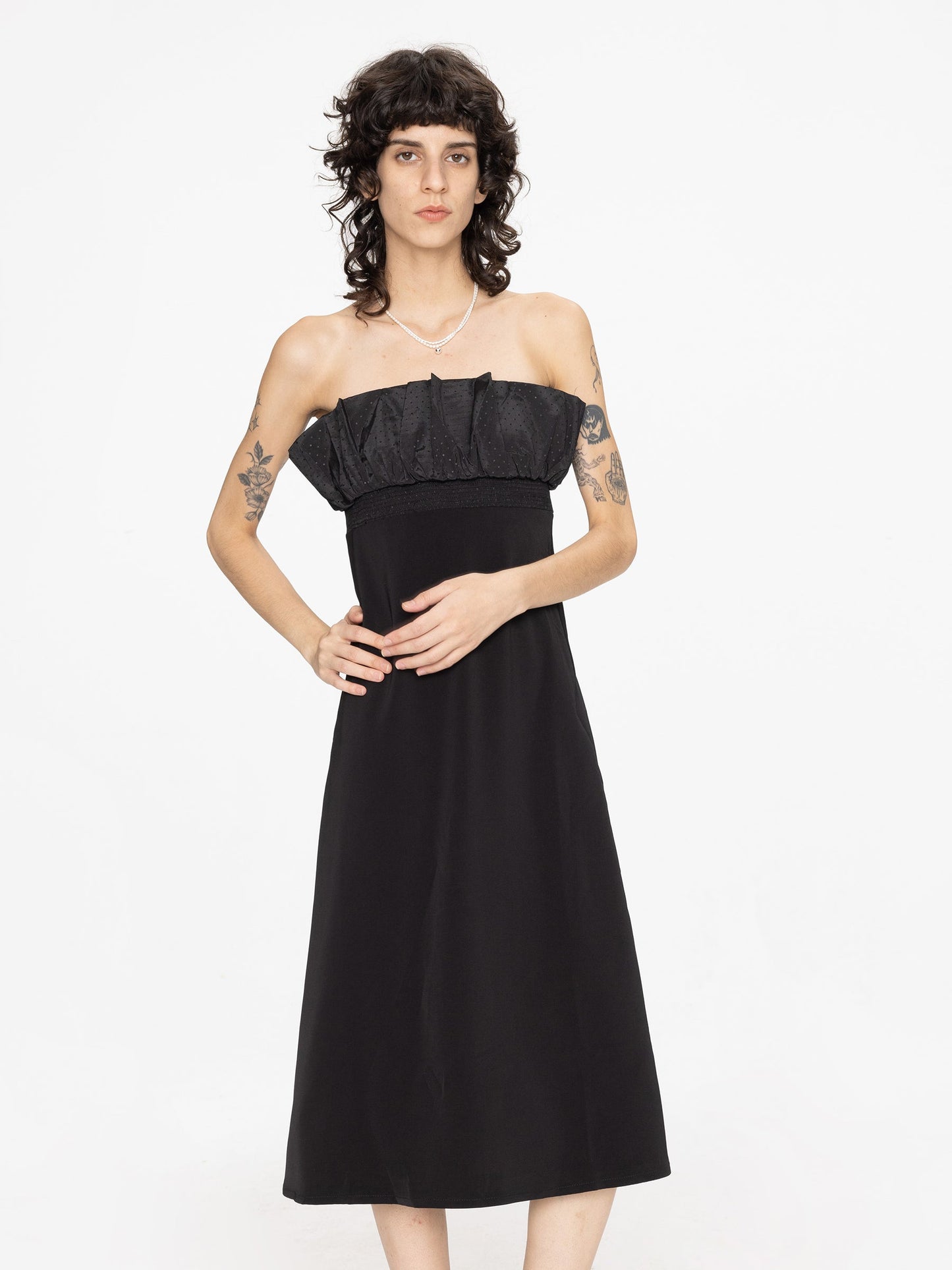 Ruffled Empire Waist Dress