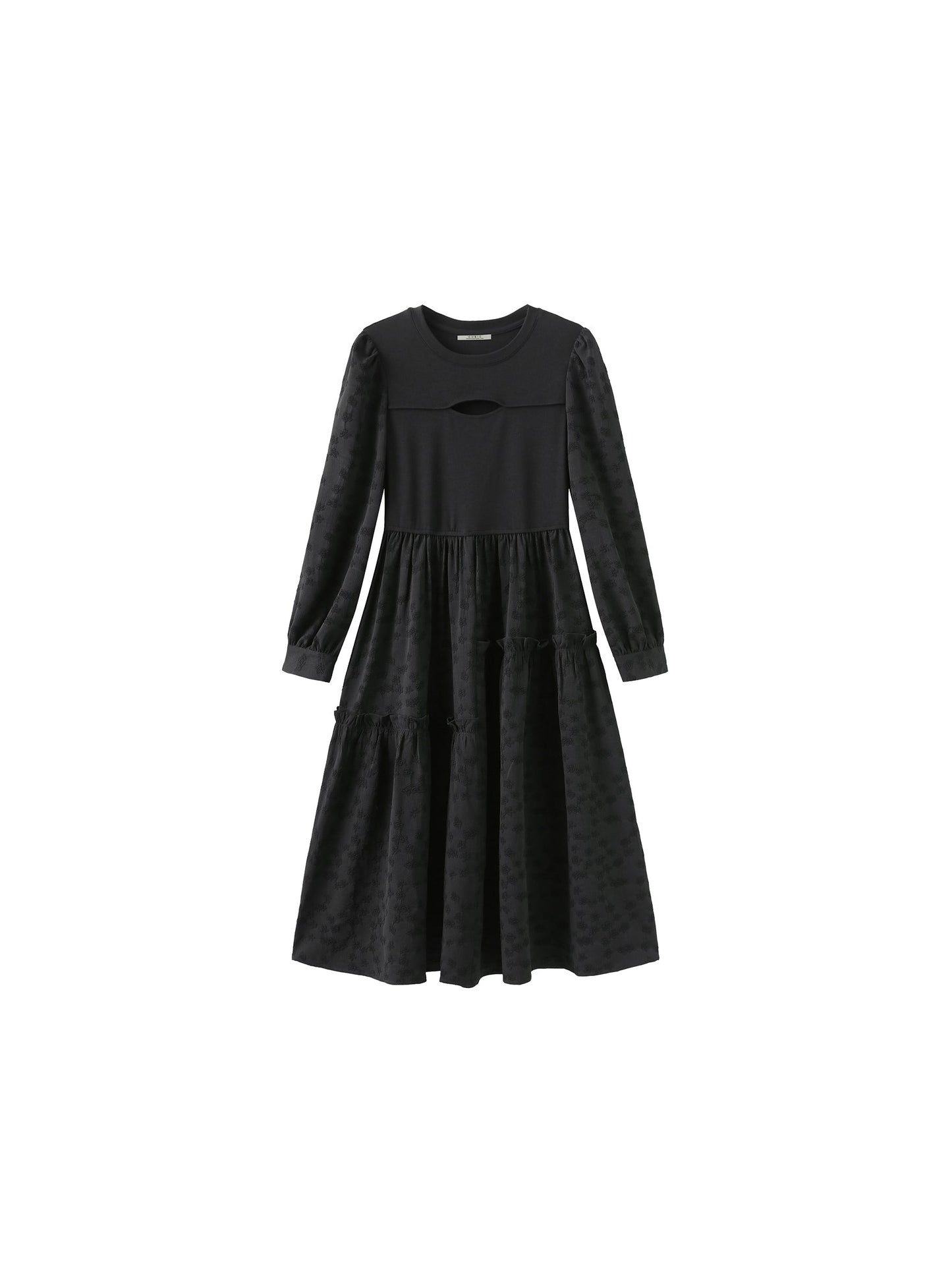 Oval Chest Cut Out Midi Dress Success