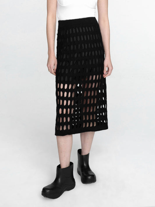CUBIC Women's Large Mesh Midi Skirt