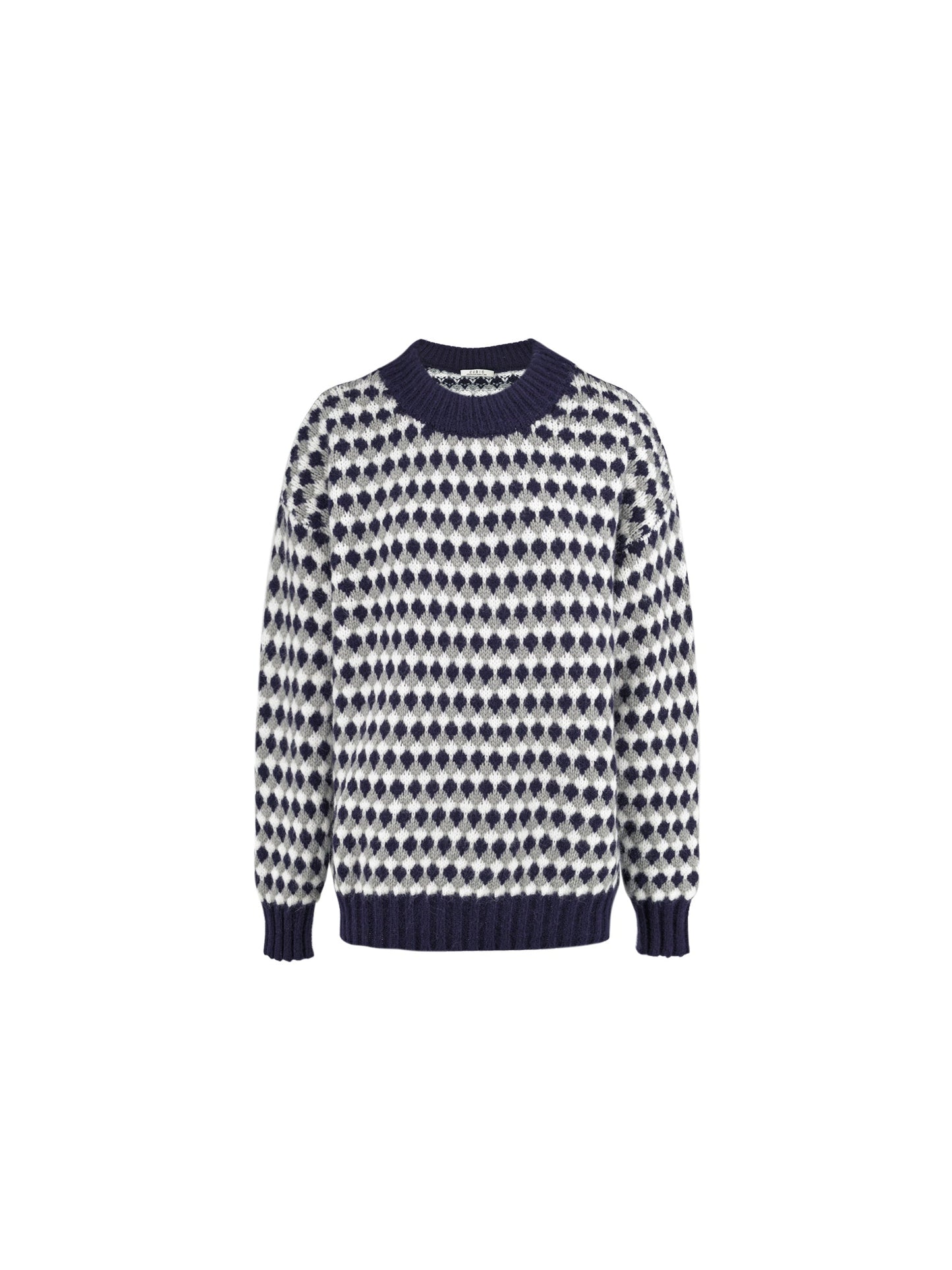 All Over Geometric Knit Sweater