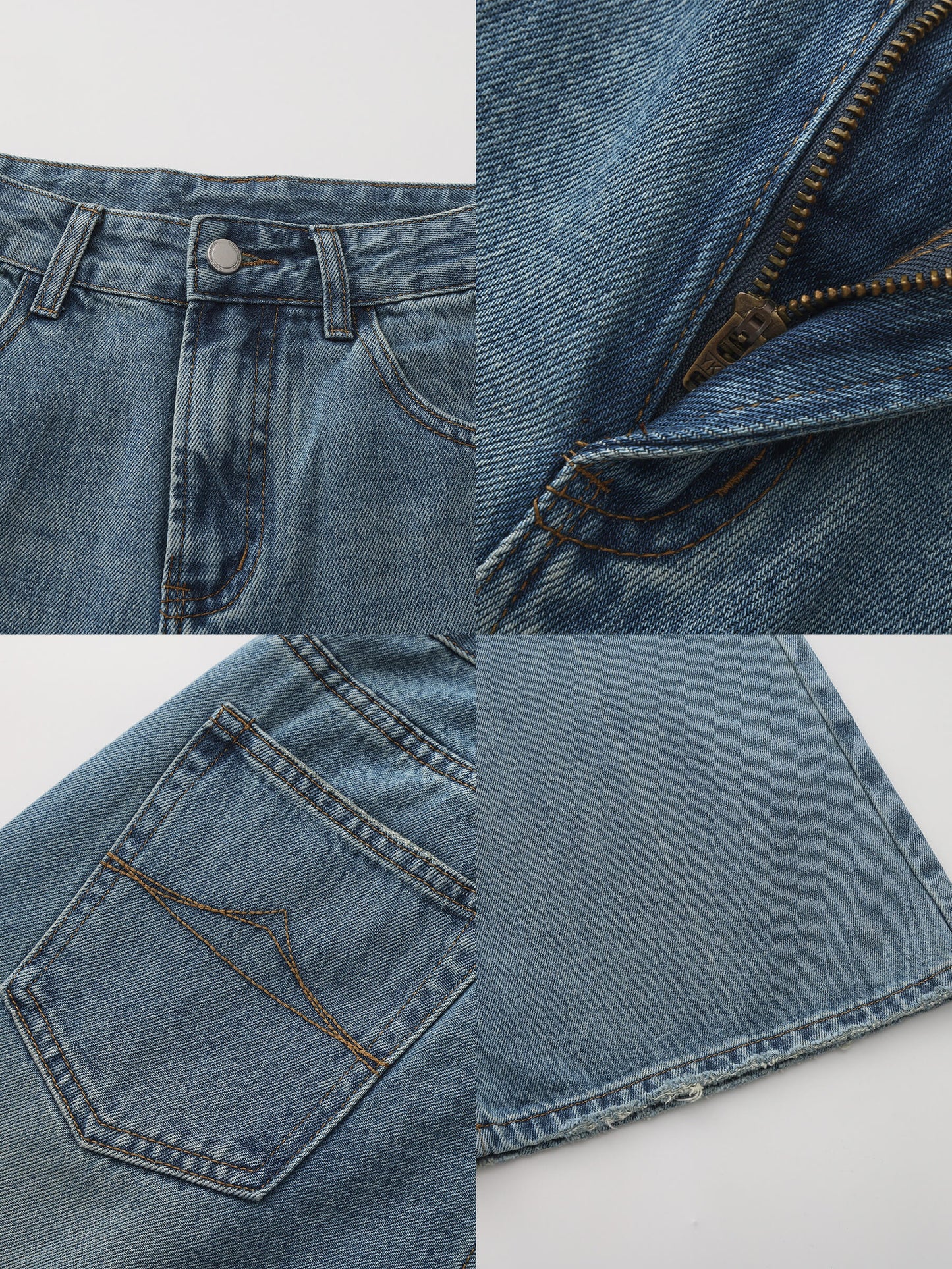 Loose-Fit Flared Vintage Jeans