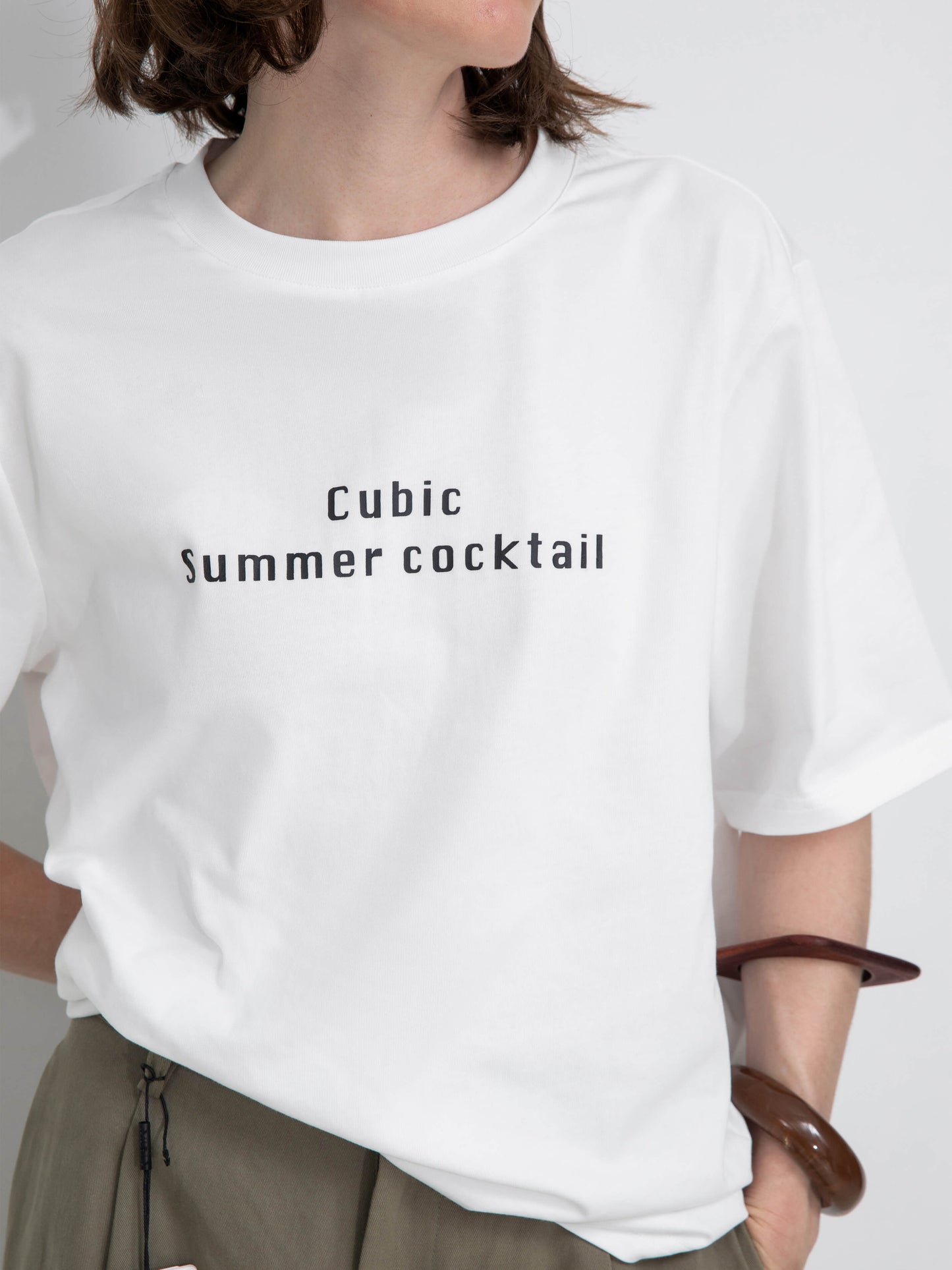 100% Cotton Women's T-Shirt with Front Print