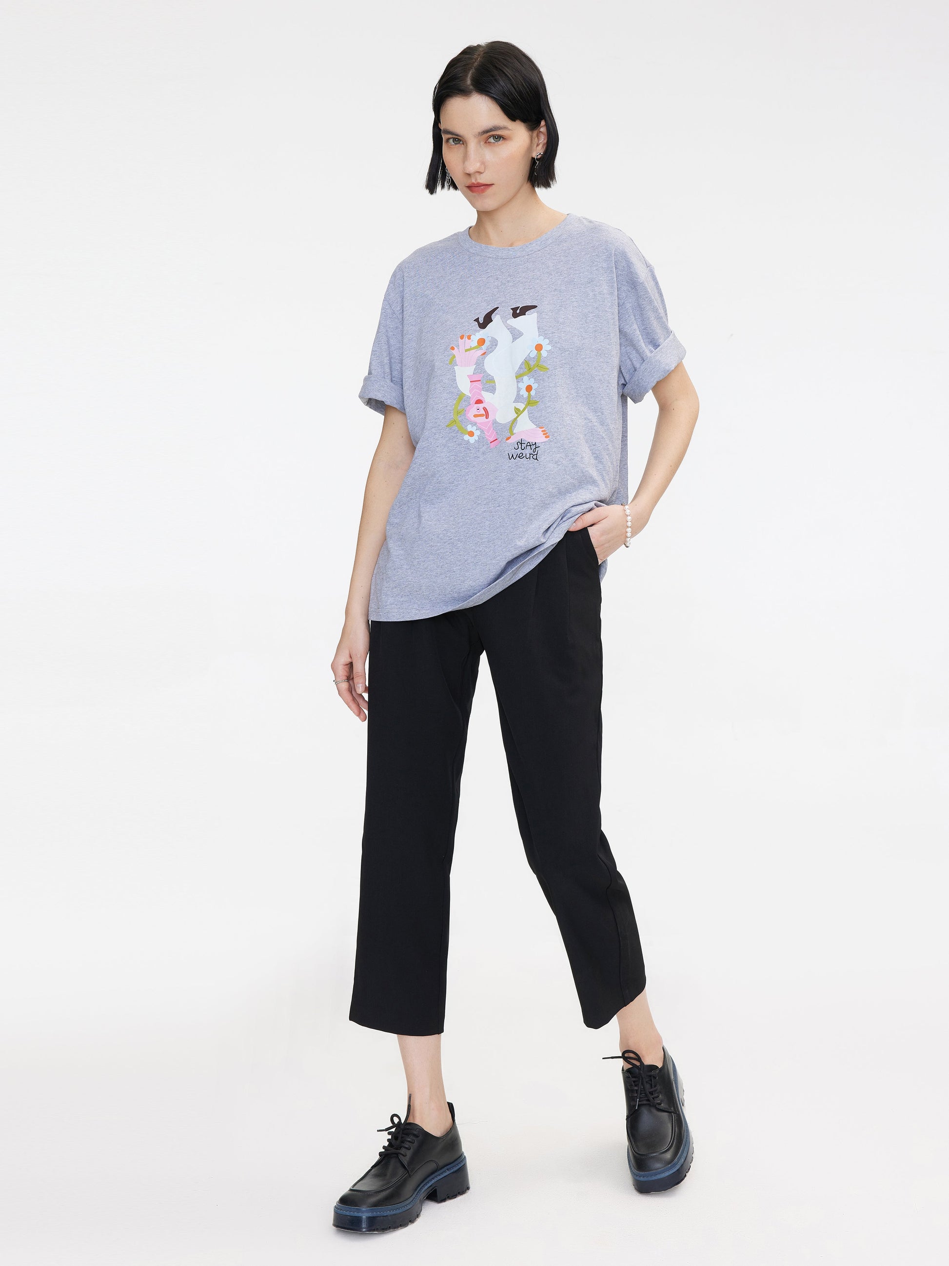 HIGH-WAISTED STRAIGHT SLIM TAILORED TROUSERS