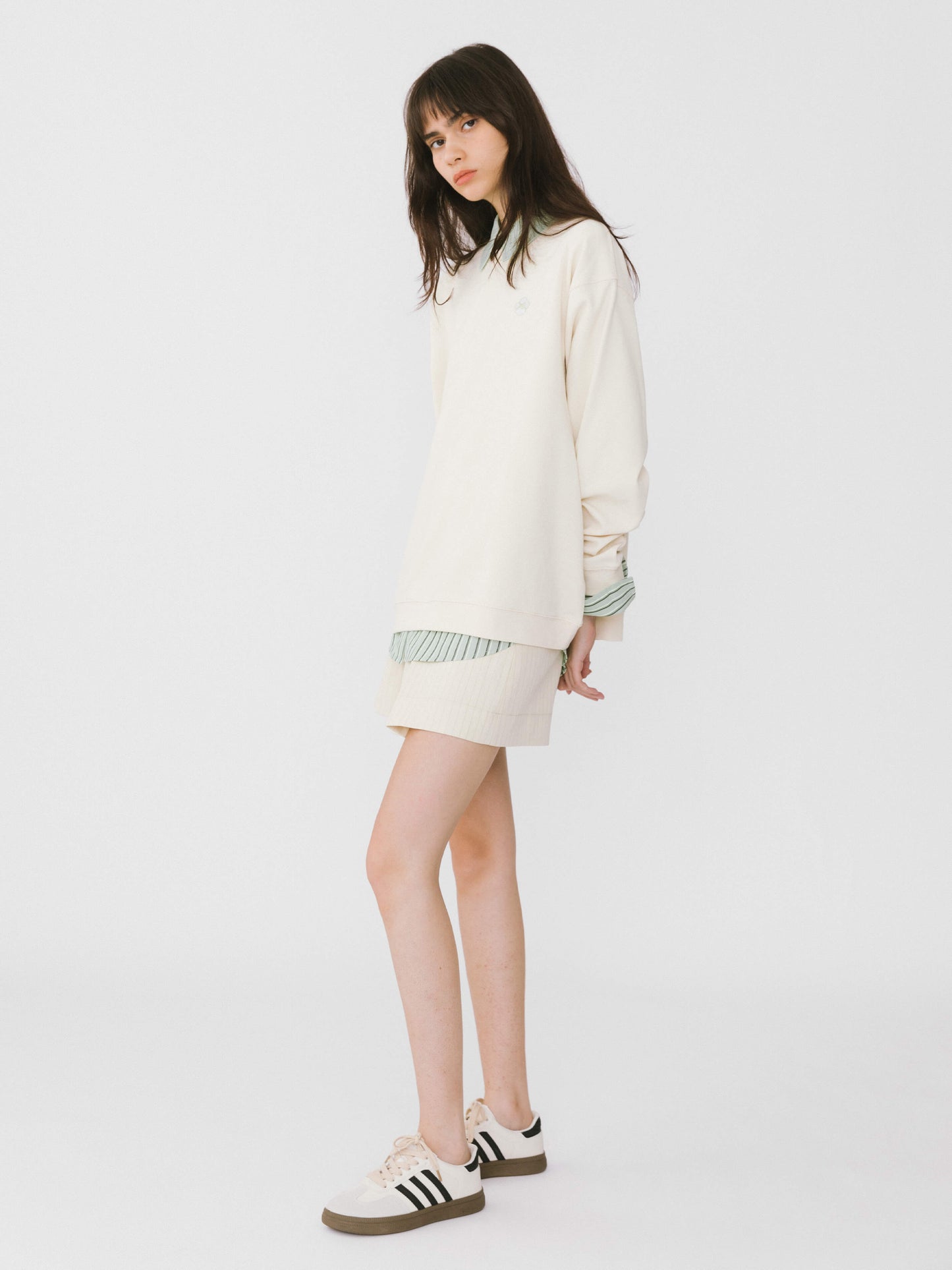 Oversized Long Sleeve T-Shirt and Matching Shorts