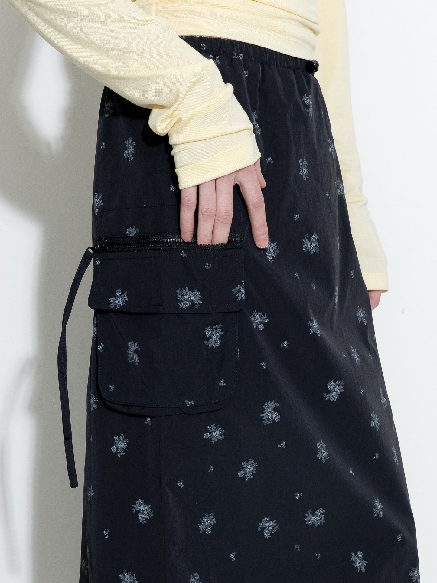 A-line Floral Skirt