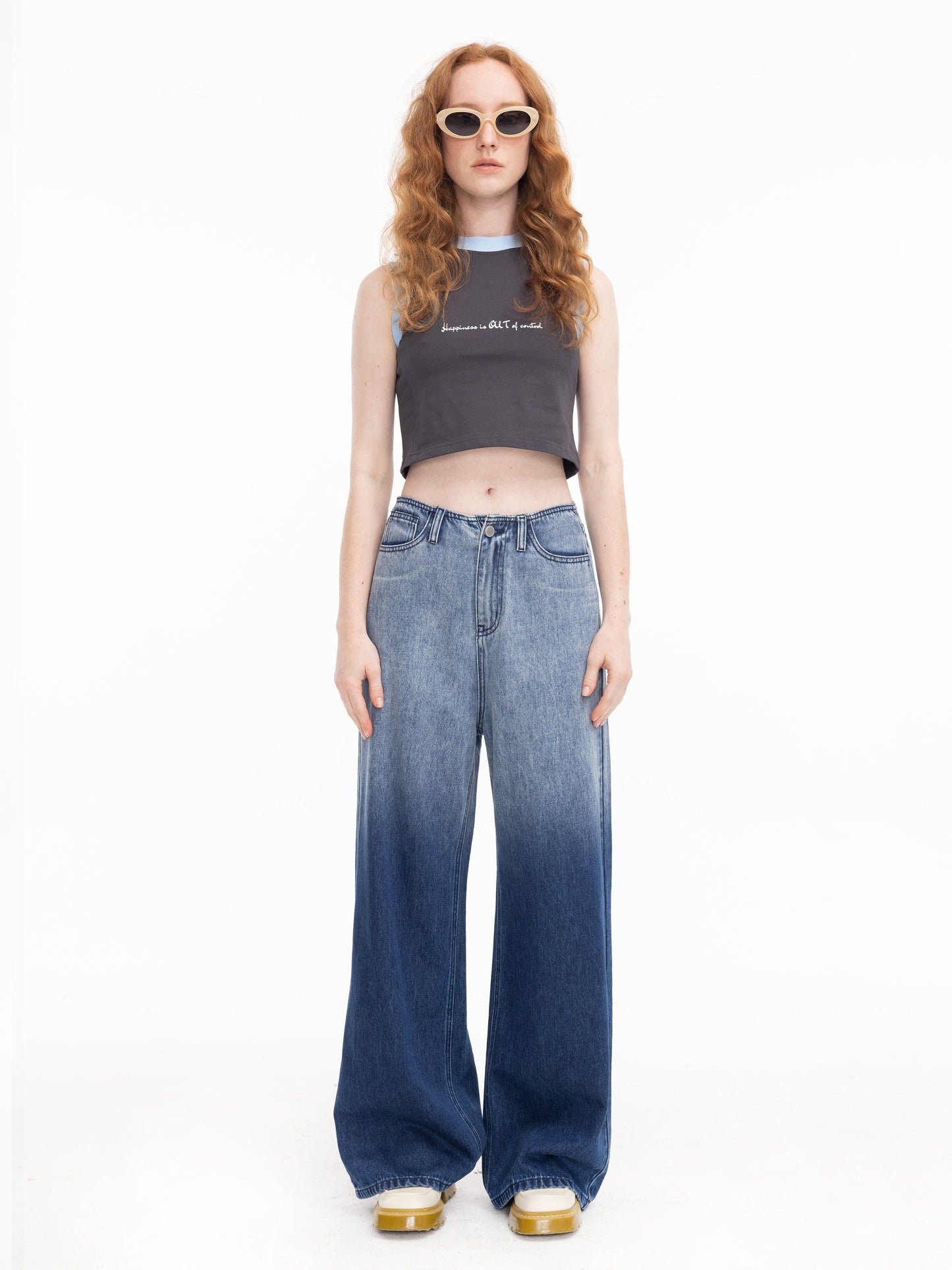 Loose Fit Cropped Tank Top